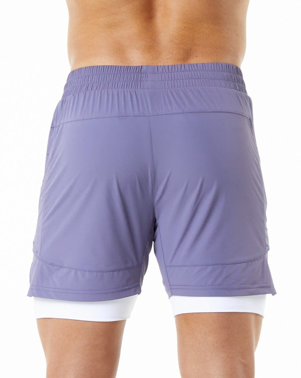 Alphalete Compression Gefütterte 4-Way Stretch Sport Kurzes Digital Violet | UW4360928