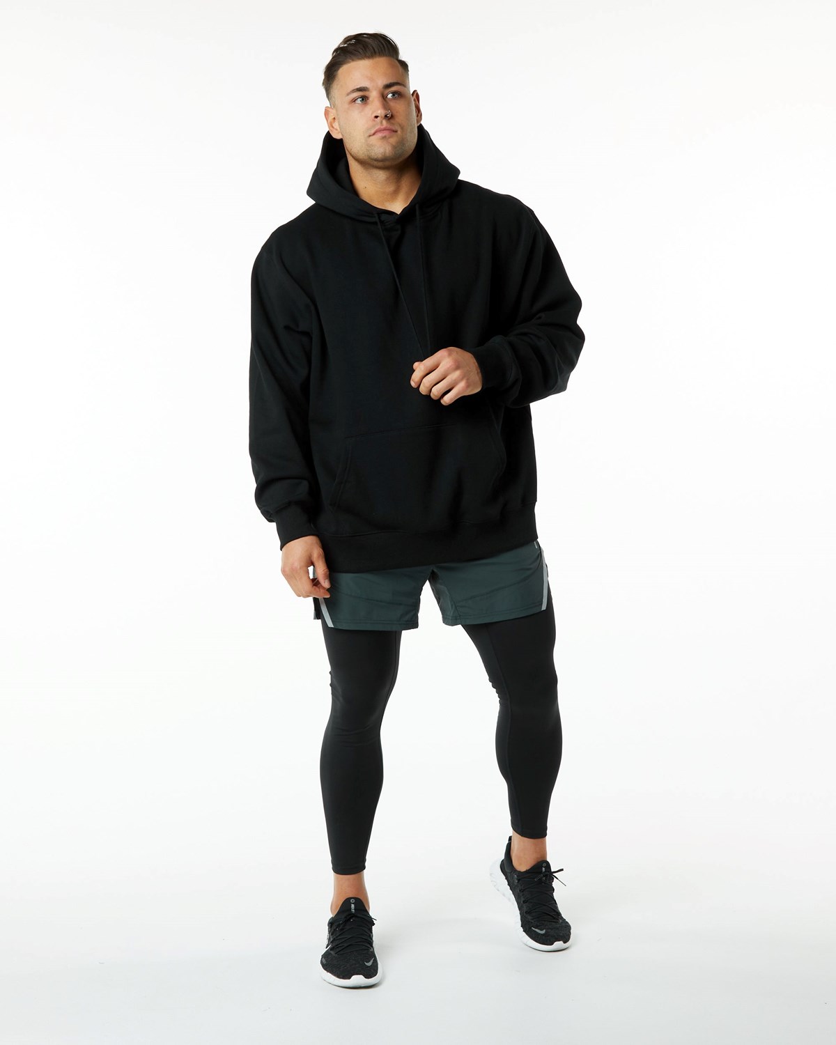 Alphalete Compression Gefütterte Woven Sport Kurzes Grün | TW5324816