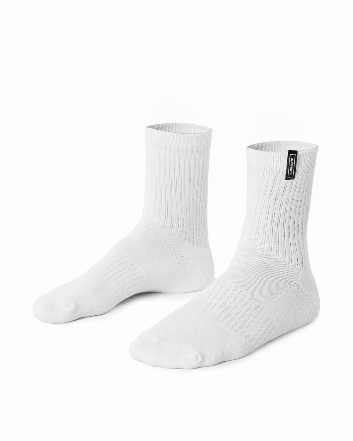 Alphalete Crew Sock Weiß | DI2361985