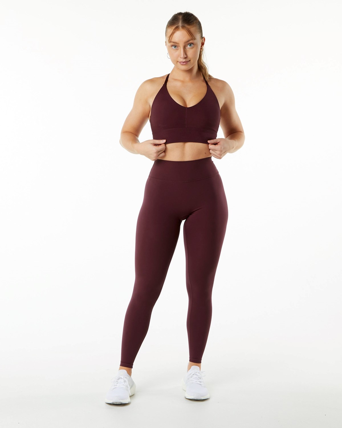 Alphalete Double Brushed All-Purpose Legging Schwarz | QH2085136