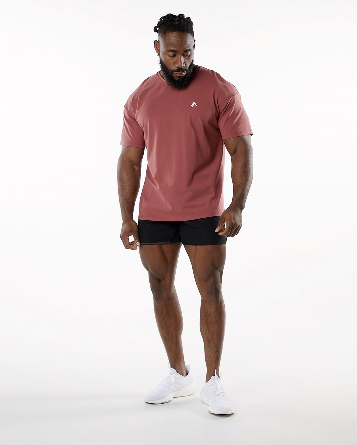 Alphalete Drop Shoulder Tee Gingerbread | QM1392805