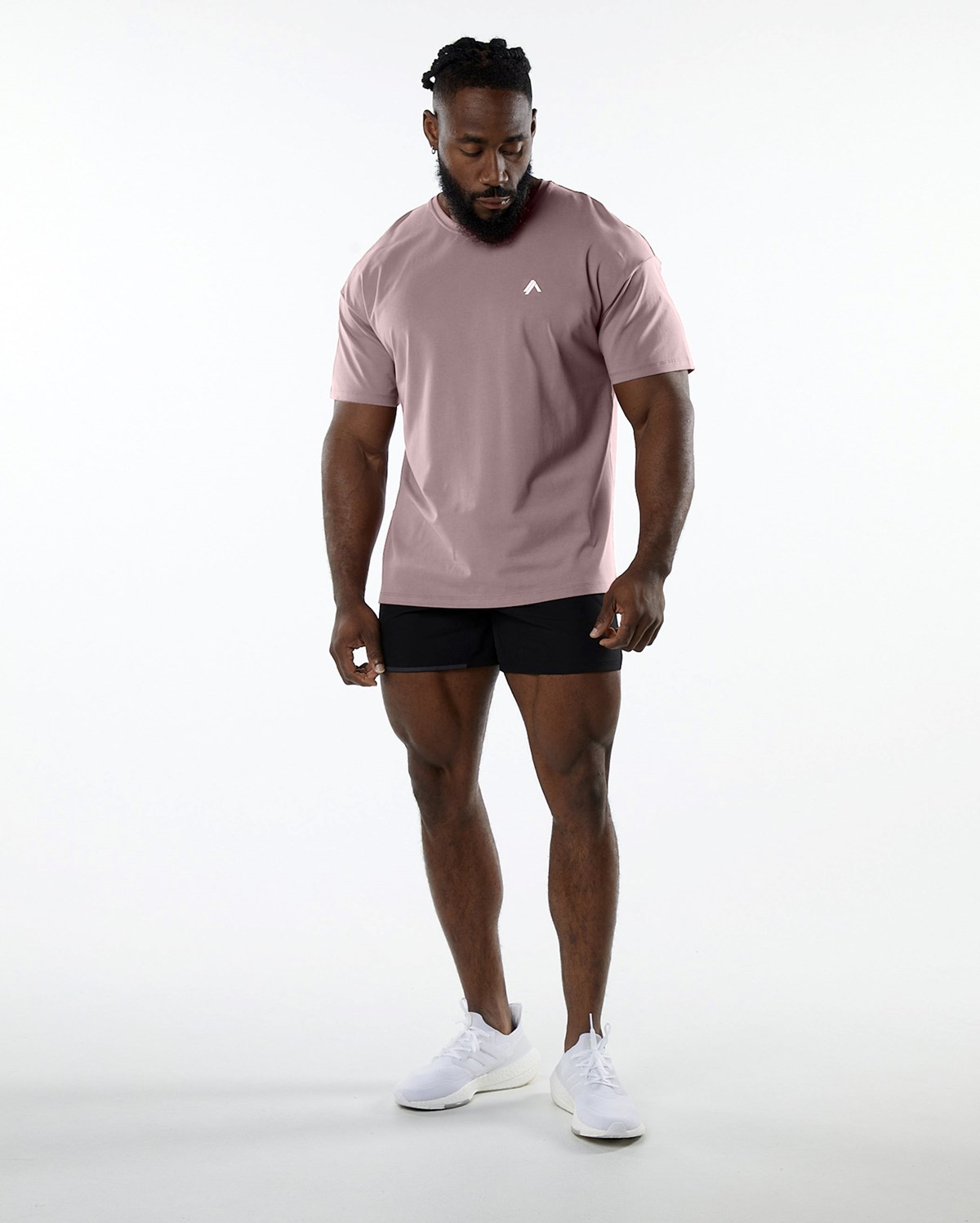 Alphalete Drop Shoulder Tee Mauve | ZF0712956