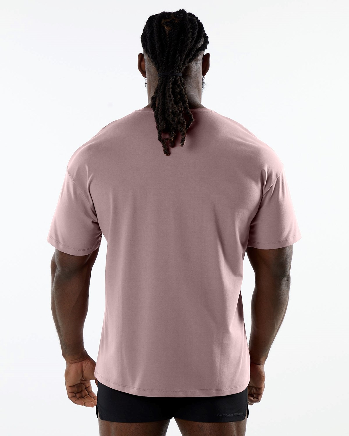 Alphalete Drop Shoulder Tee Mauve | ZF0712956