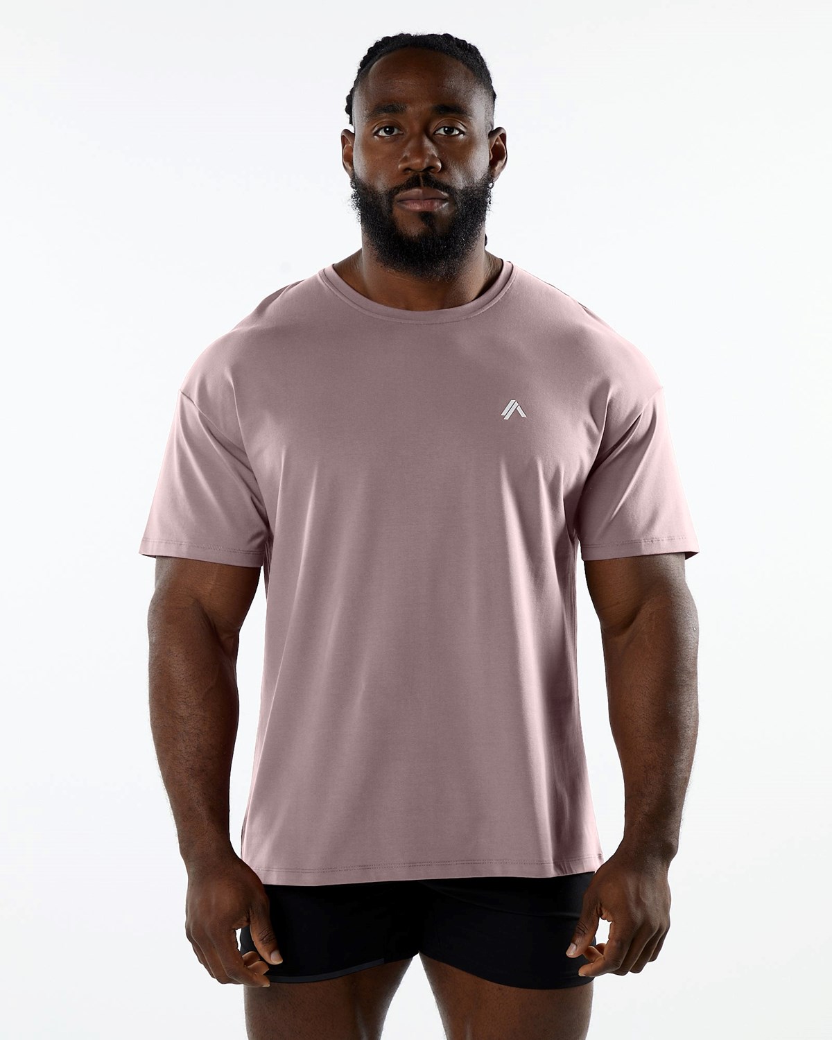 Alphalete Drop Shoulder Tee Mauve | ZF0712956