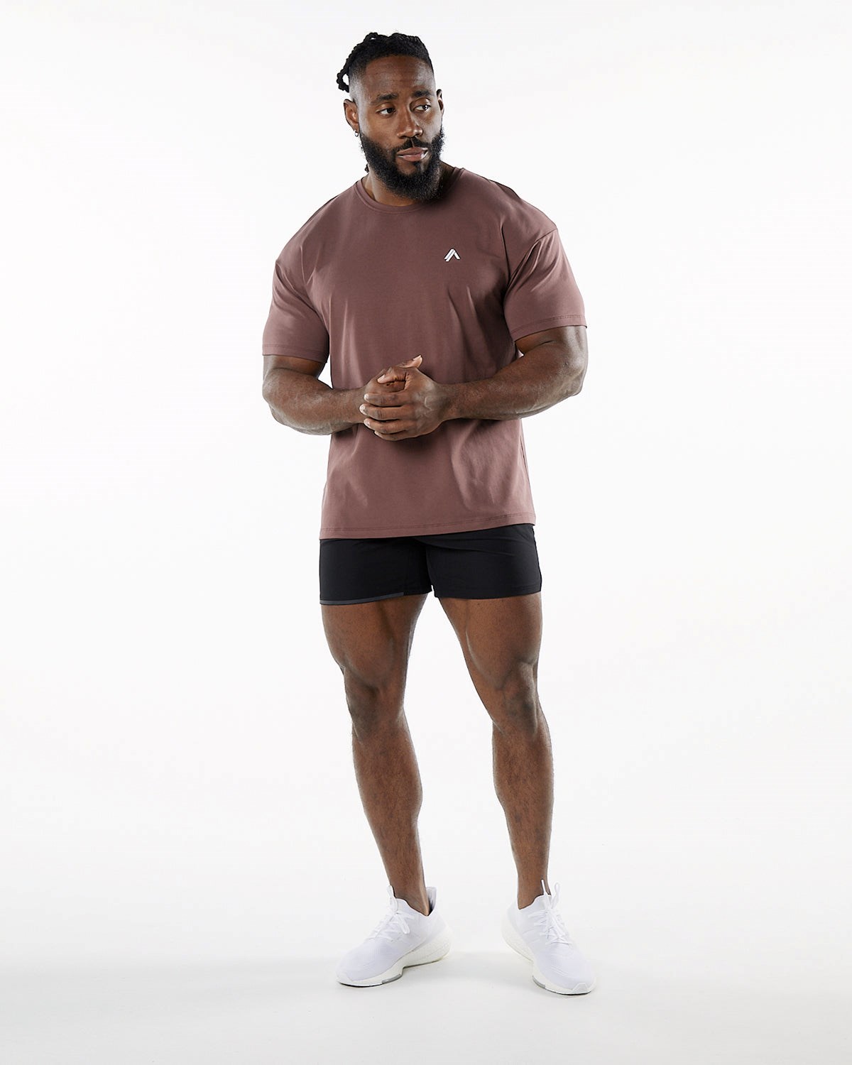 Alphalete Drop Shoulder Tee Merlot | YQ5798423