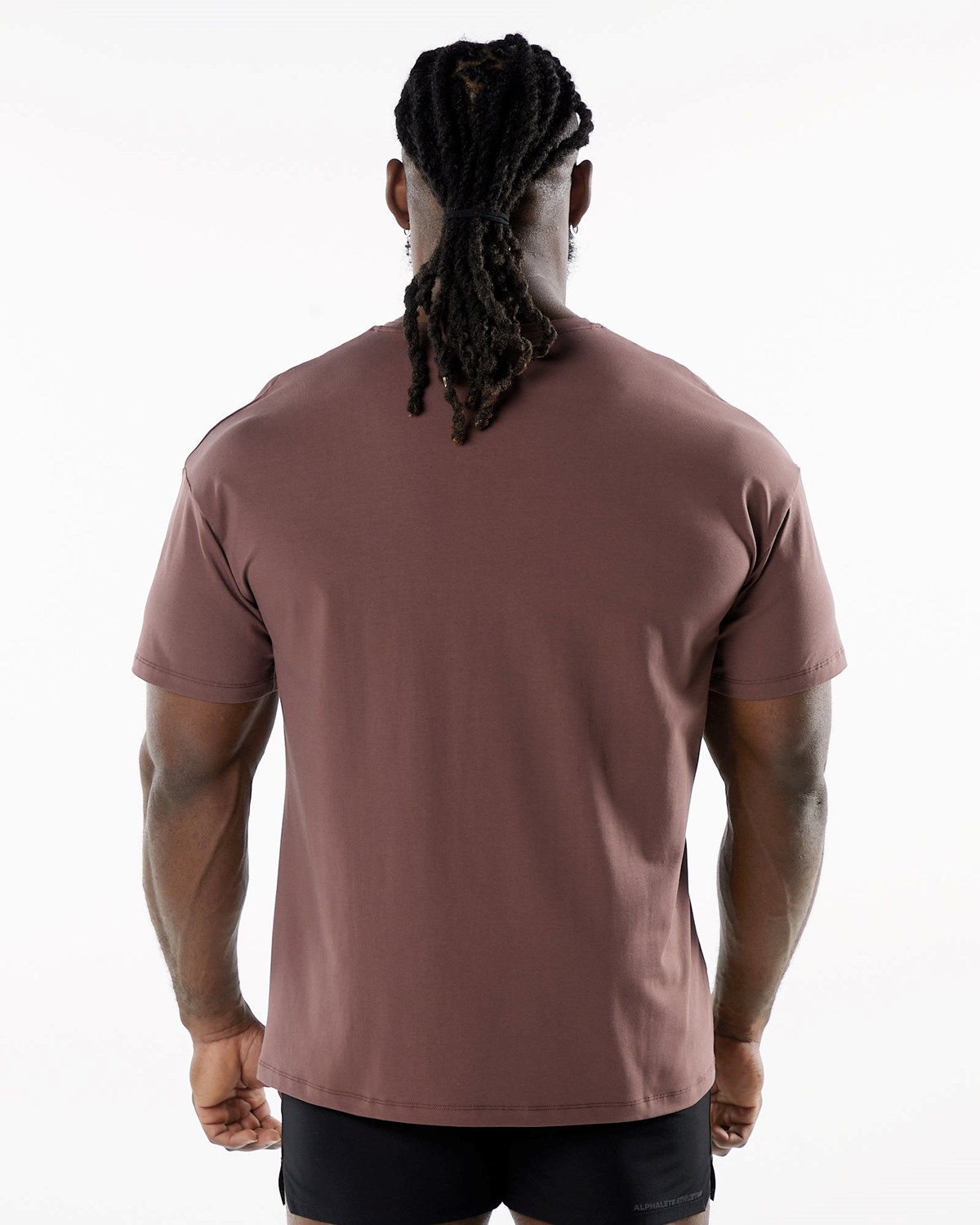 Alphalete Drop Shoulder Tee Merlot | YQ5798423