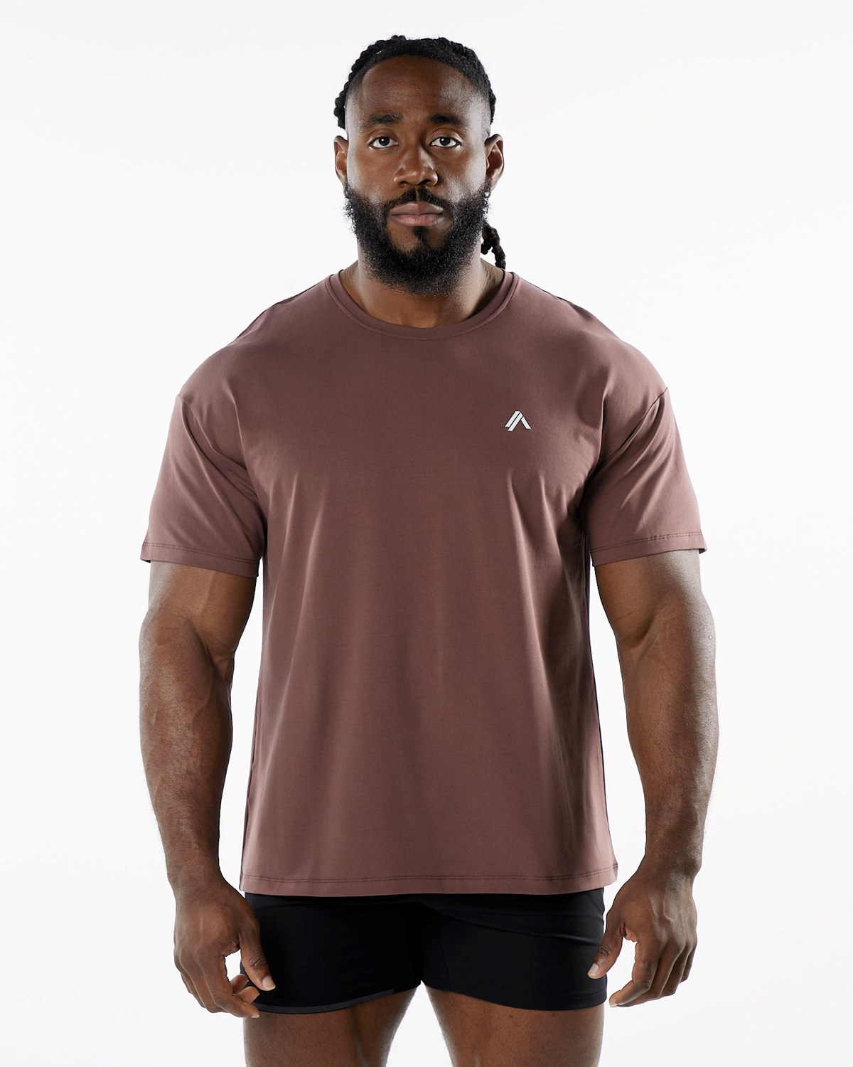 Alphalete Drop Shoulder Tee Merlot | YQ5798423