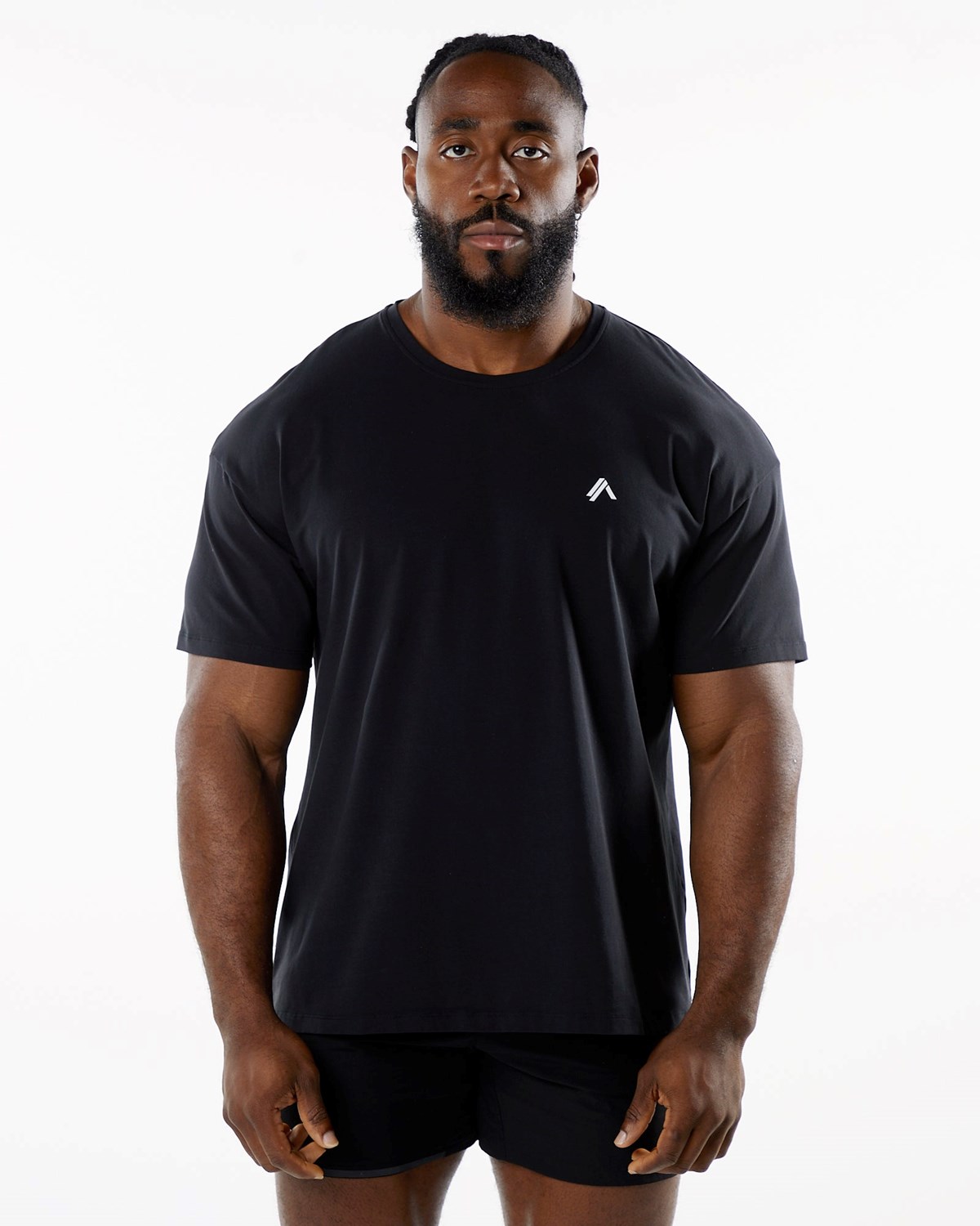 Alphalete Drop Shoulder Tee Schwarz | ES1582473