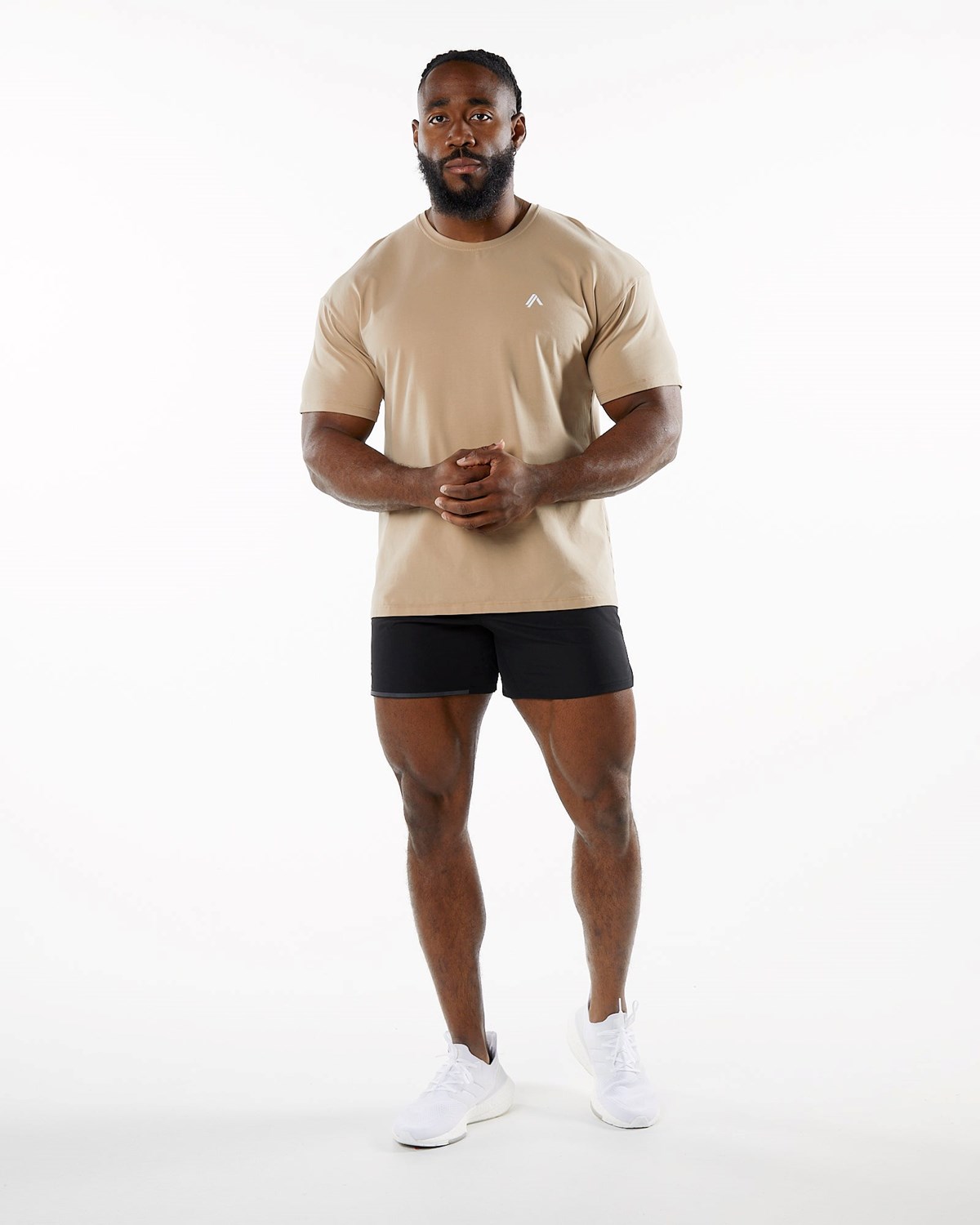 Alphalete Drop Shoulder Tee Taupe | VE8613947