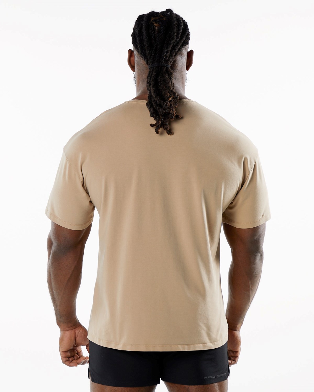 Alphalete Drop Shoulder Tee Taupe | VE8613947