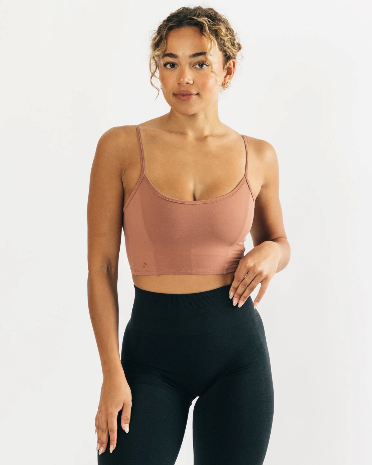 Alphalete Fitted Cropped Tank Blush | RK4127963