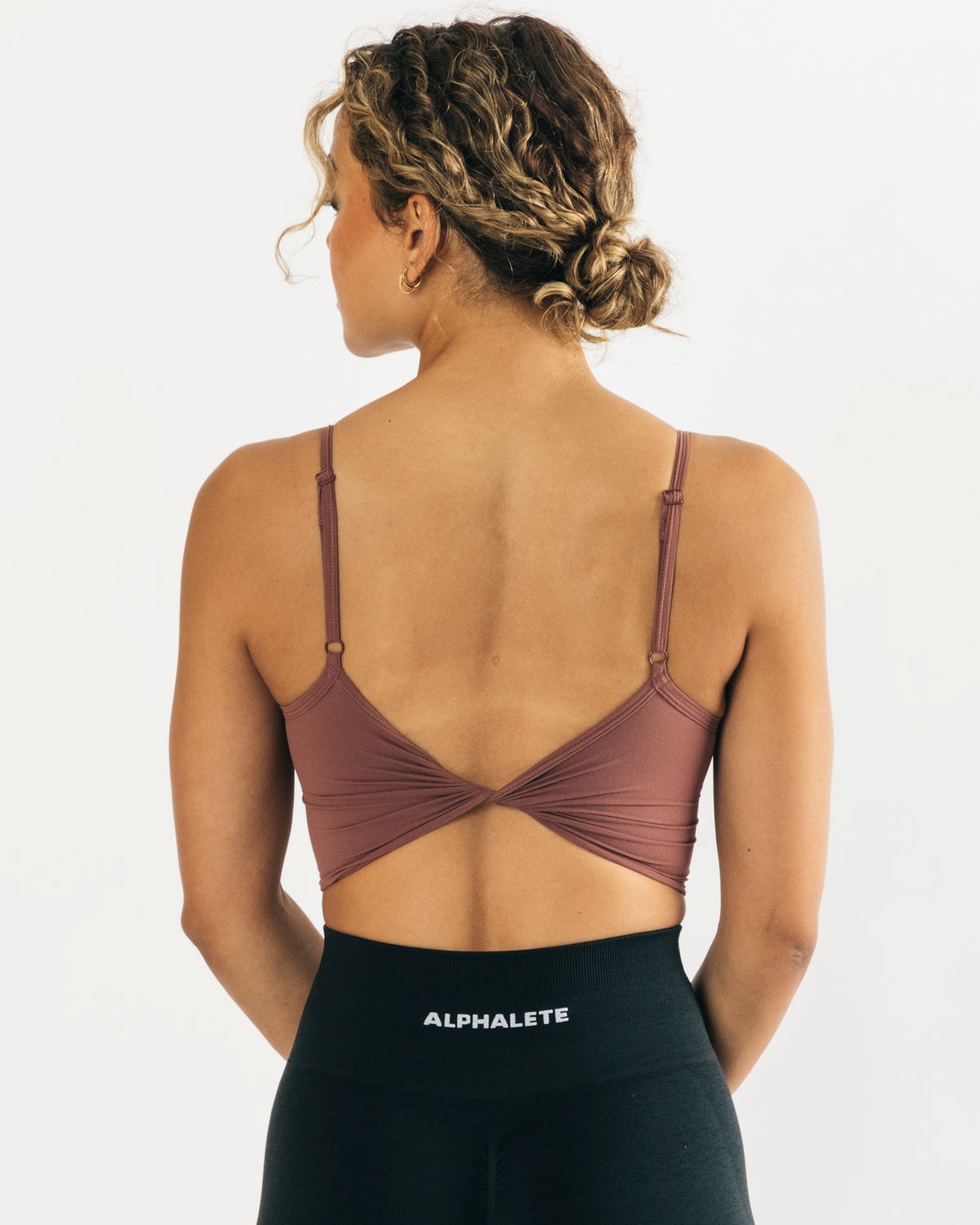 Alphalete Fitted Cropped Tank Mauve | AH4798561