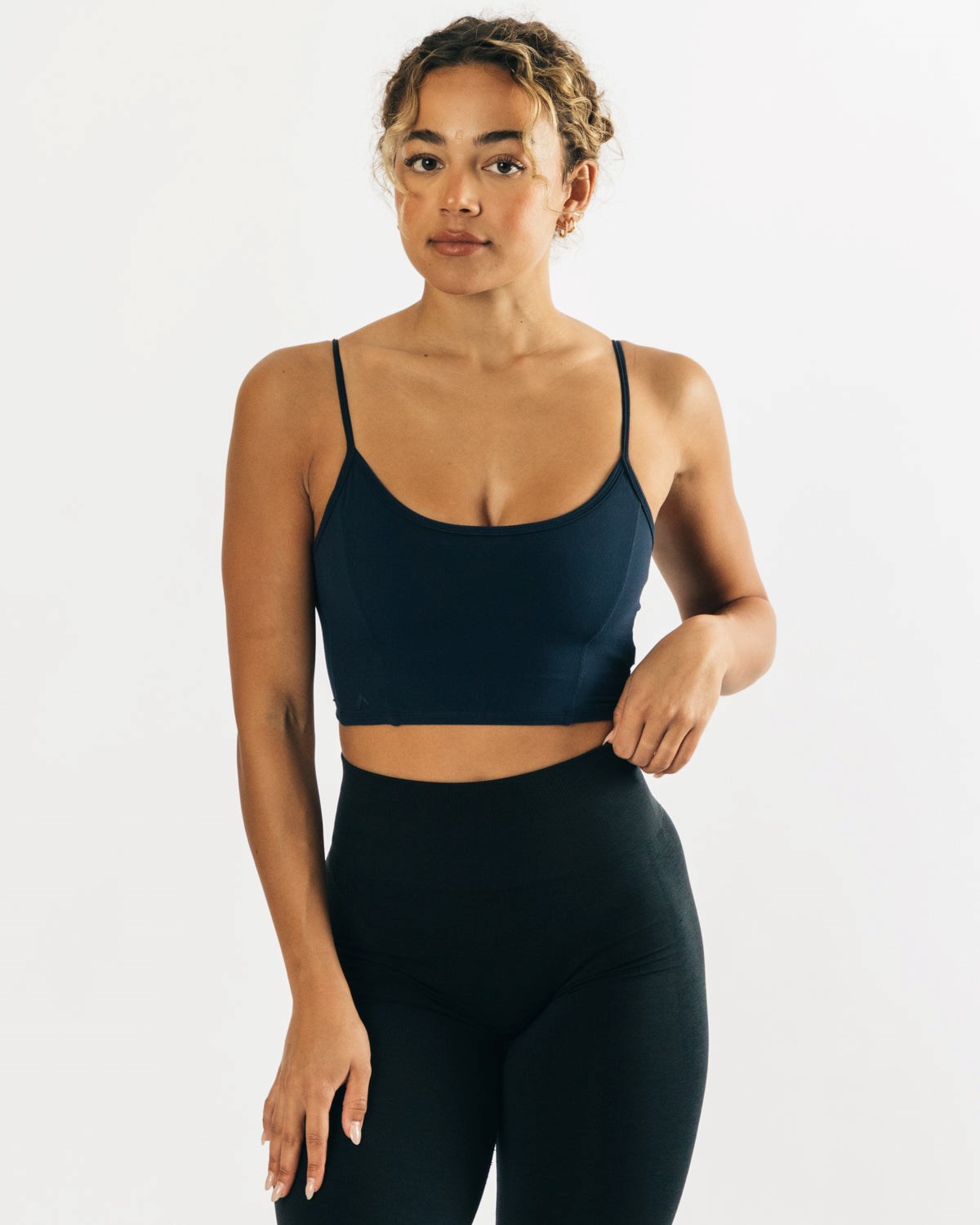 Alphalete Fitted Cropped Tank Teal | ML9783450