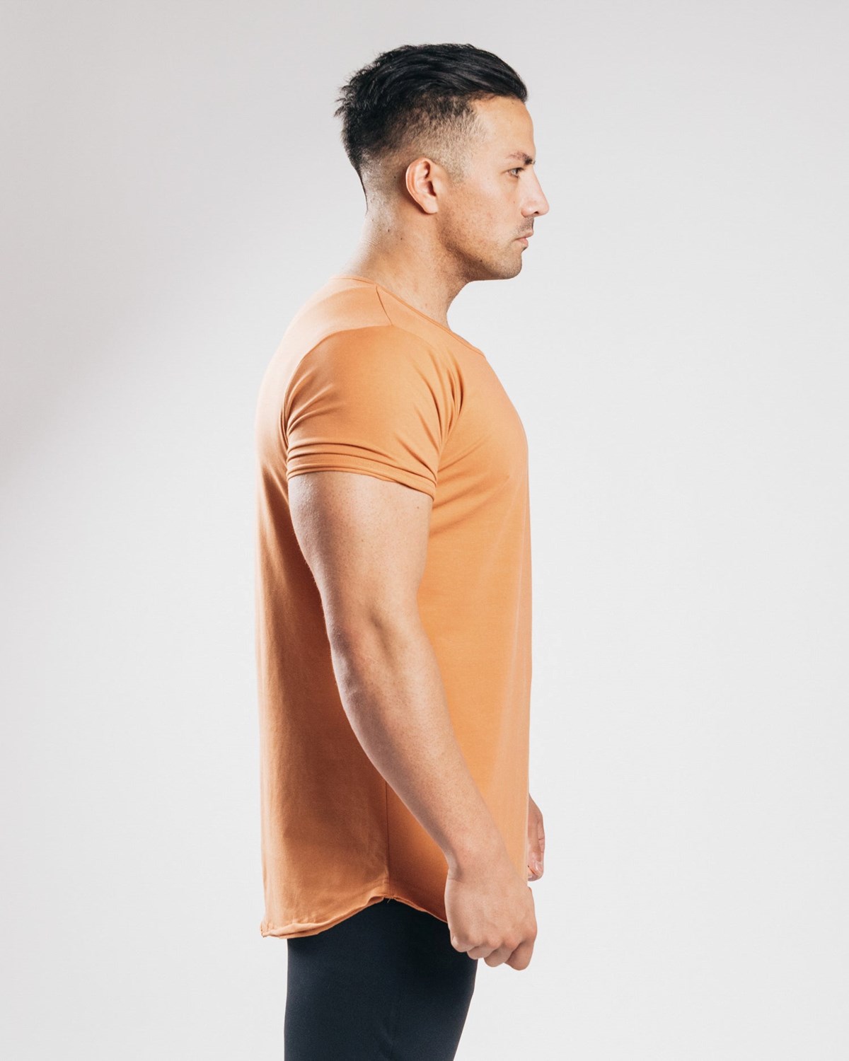 Alphalete Fitted Kurzes Sleeve Clay | GQ5814907