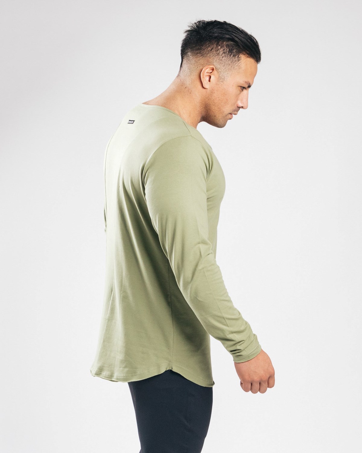 Alphalete Fitted Long Sleeve Grün | XP3208417