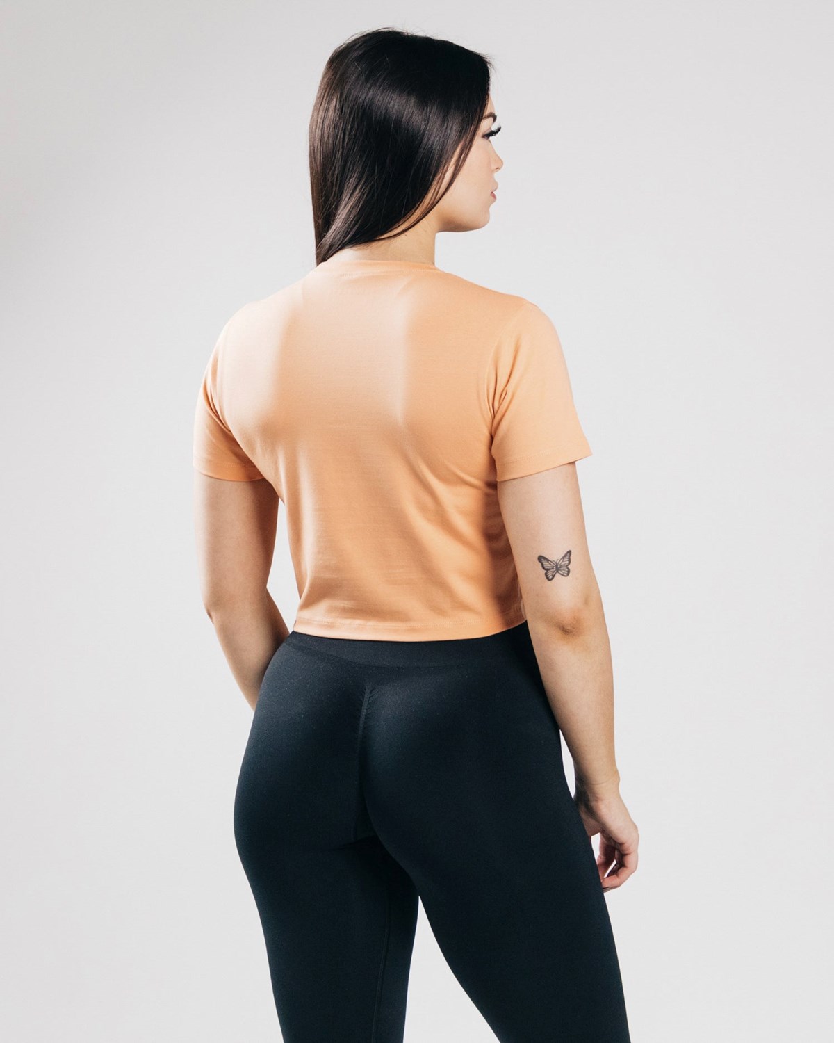 Alphalete Fitted Performance Crop Orange | MQ6054178