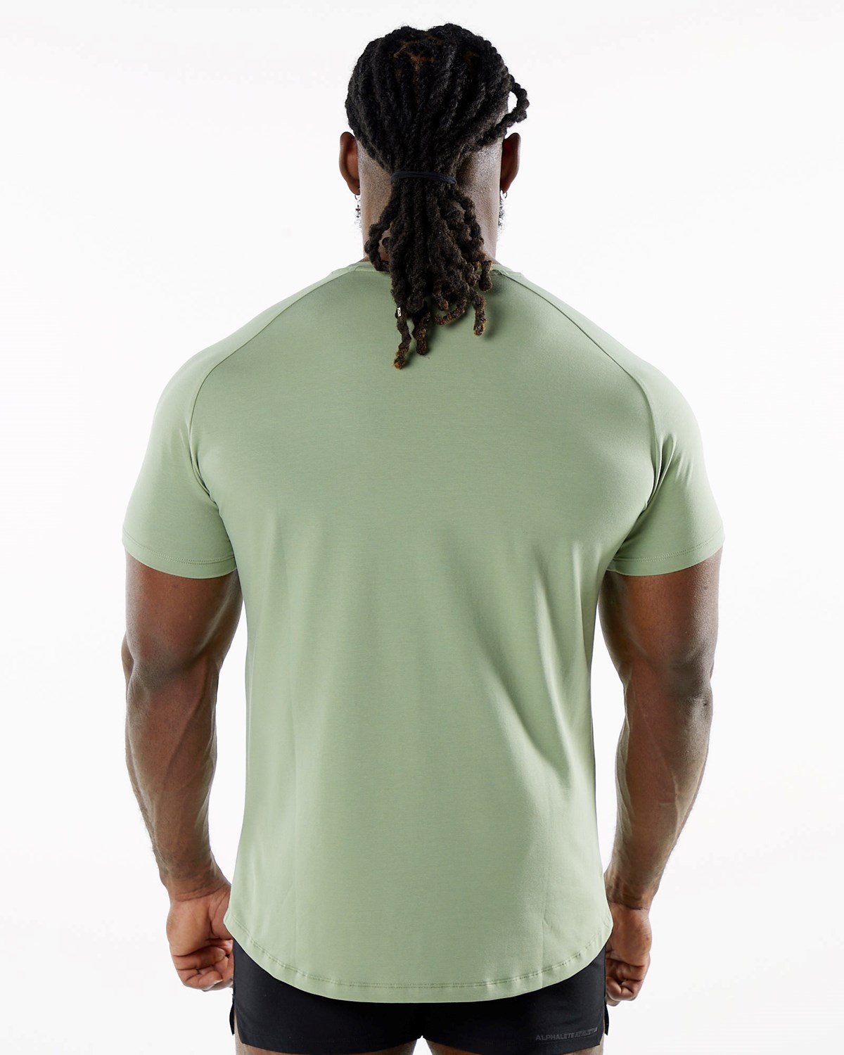 Alphalete Fitted Performance Kurzes Sleeve Sage | HM0649387