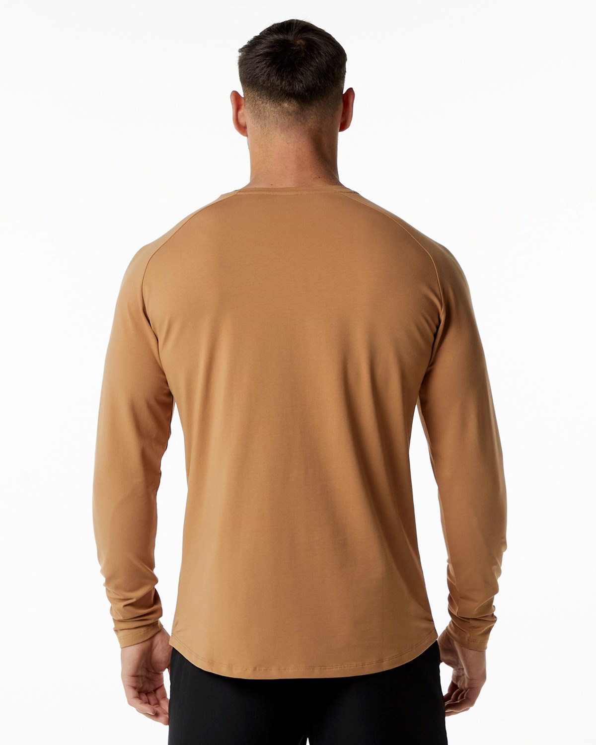 Alphalete Fitted Performance Long Sleeve Rust | UF3692417