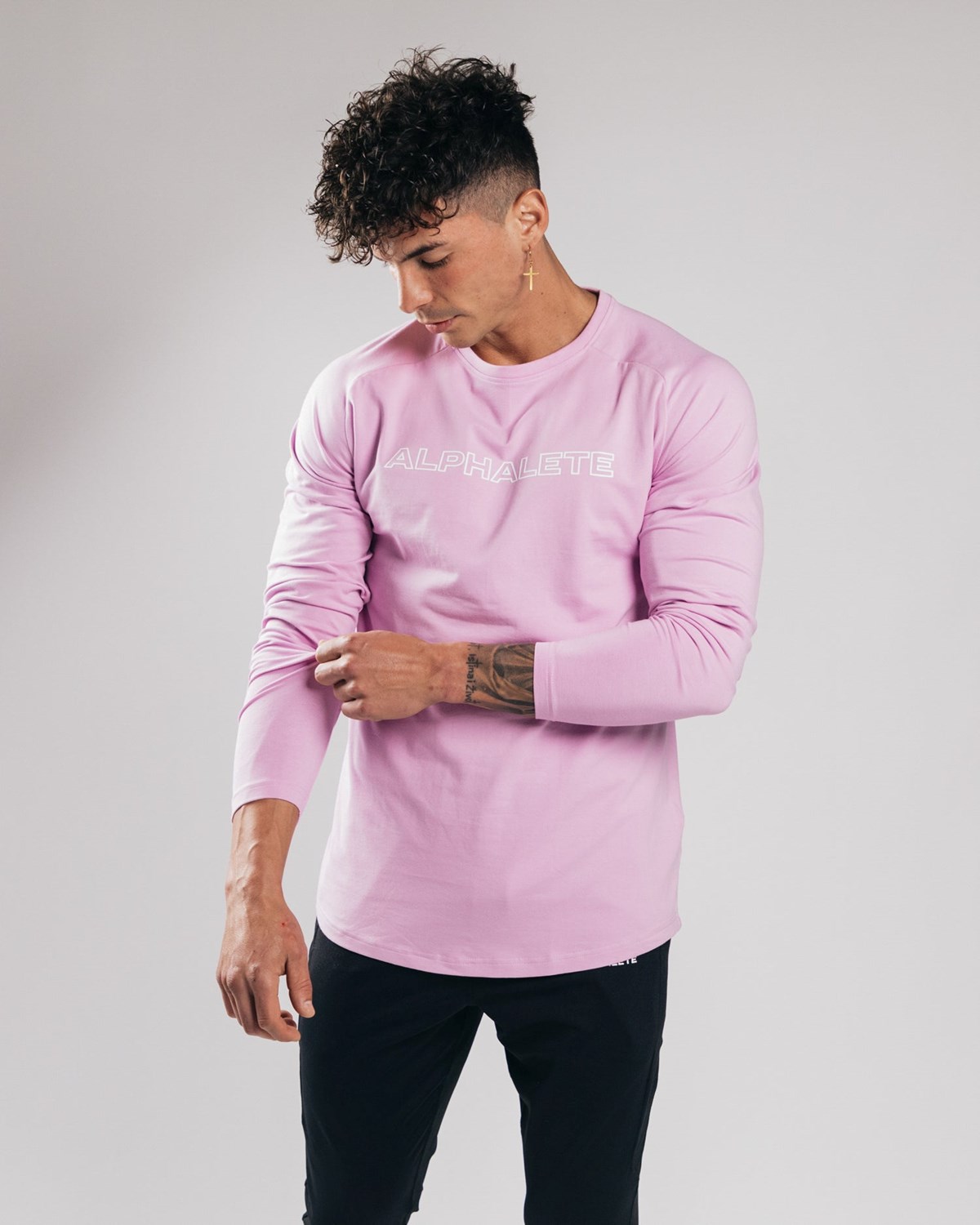 Alphalete Fitted Performance Long Sleeve Bloom | WR0982451