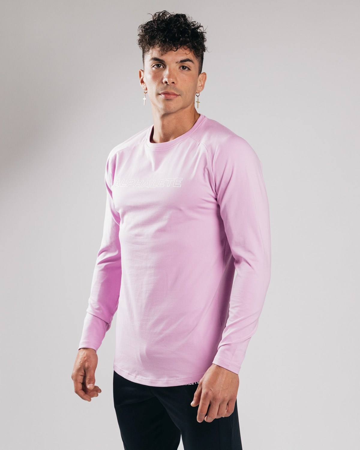 Alphalete Fitted Performance Long Sleeve Bloom | WR0982451