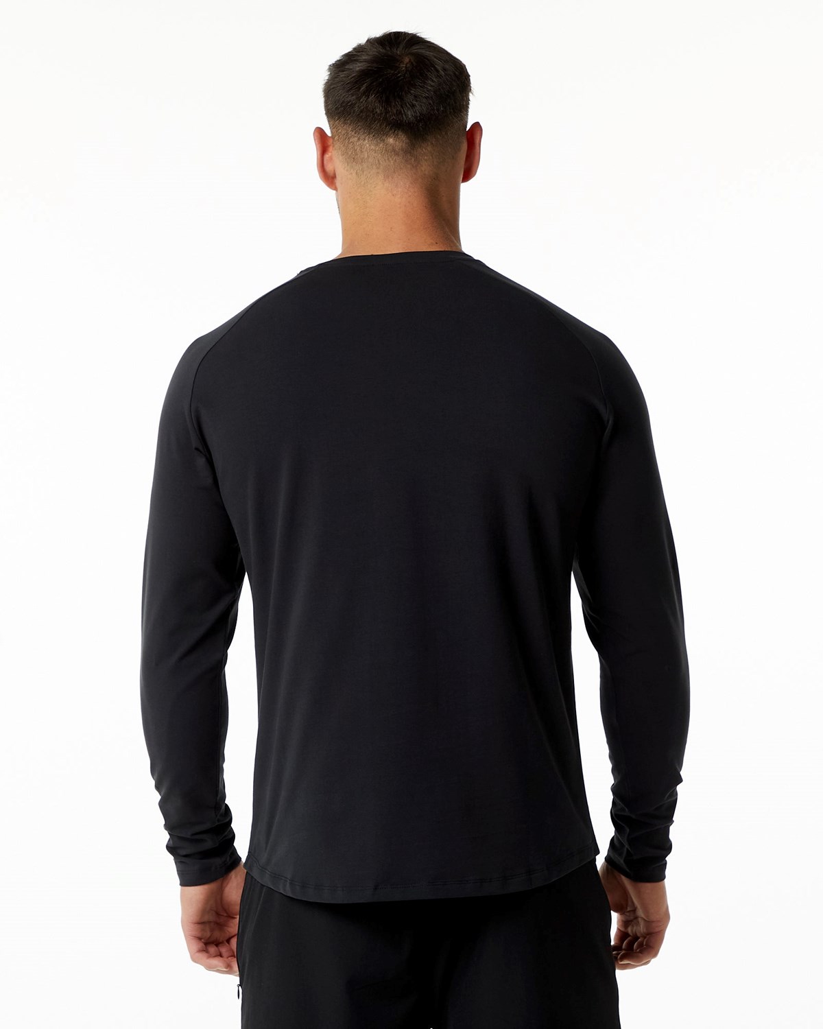 Alphalete Fitted Performance Long Sleeve Schwarz | XE3057481