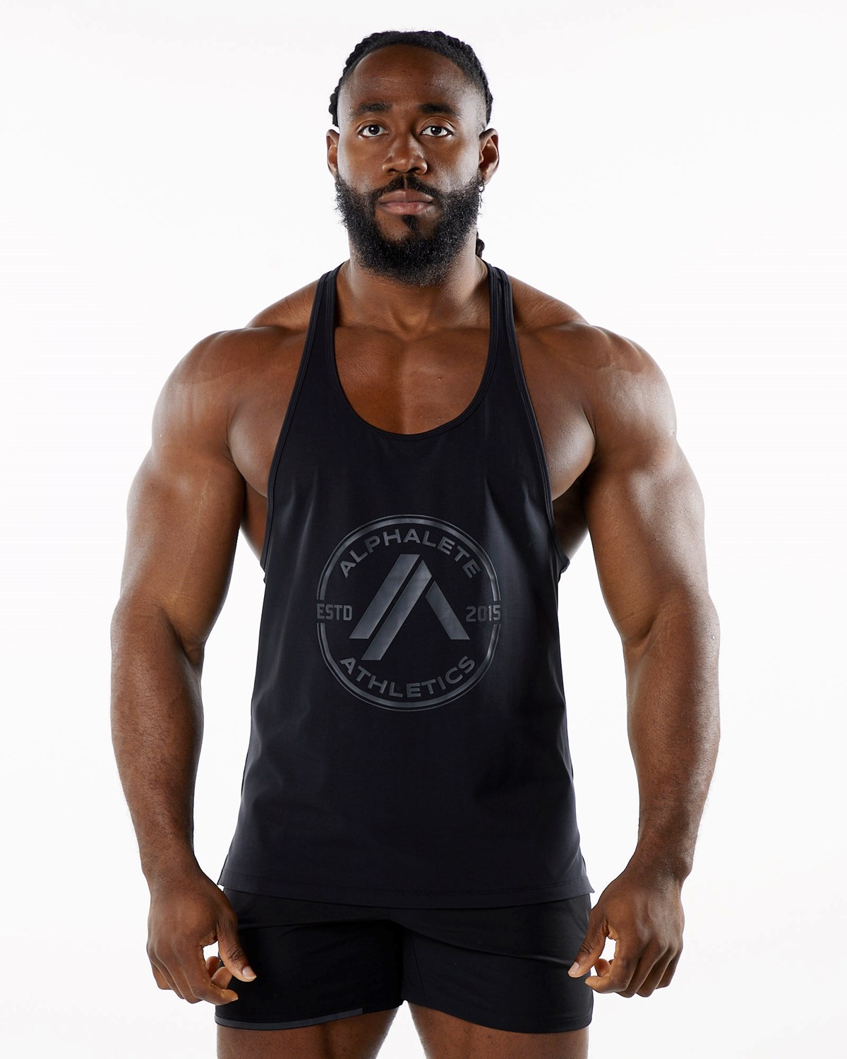 Alphalete Fitted Performance Stringer Blackout | NX4607958