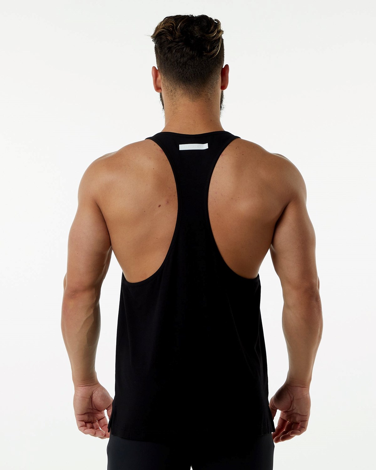 Alphalete Fitted Premium Stringer Schwarz | OR8735921