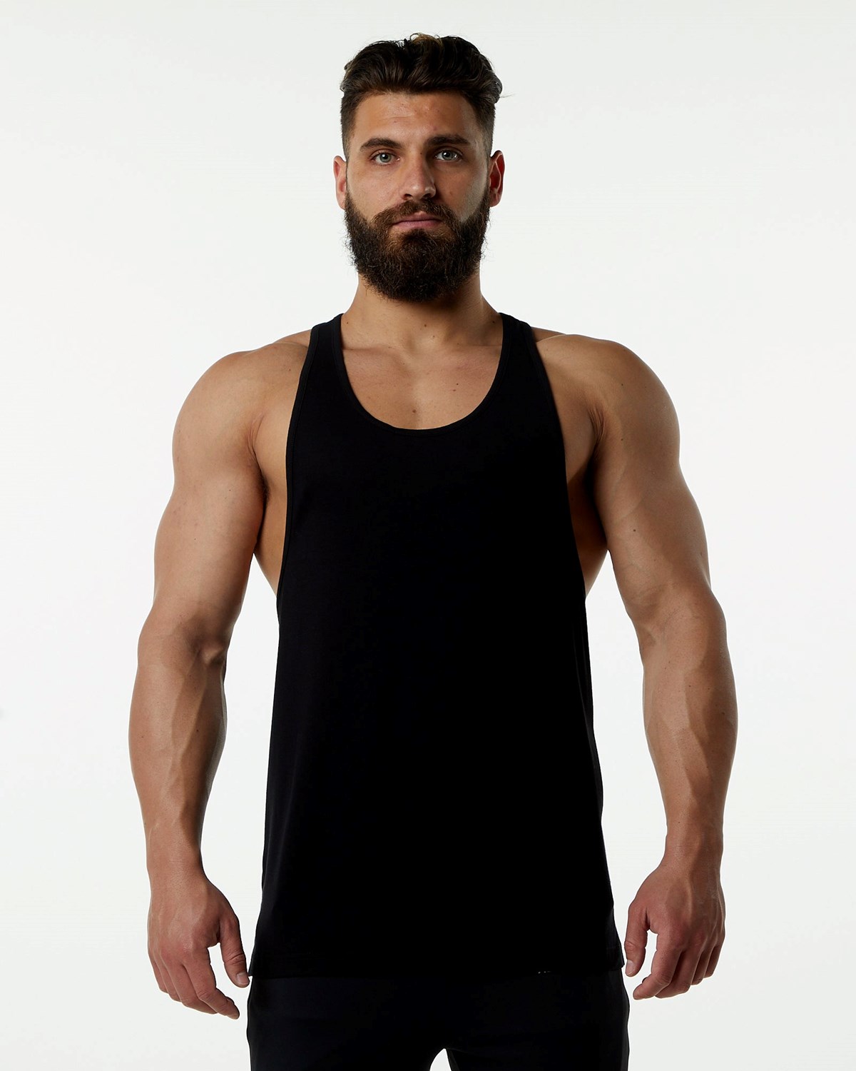 Alphalete Fitted Premium Stringer Schwarz | OR8735921