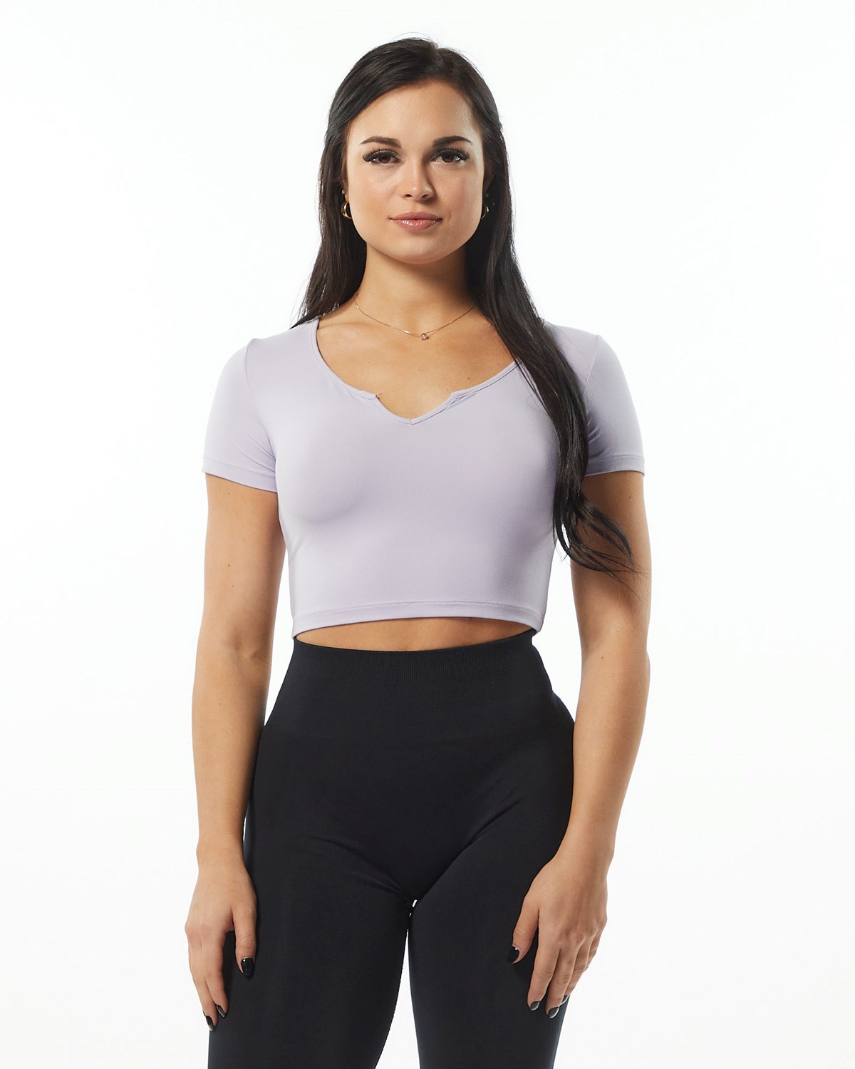 Alphalete Fitted Tee Lilac | RA9873652