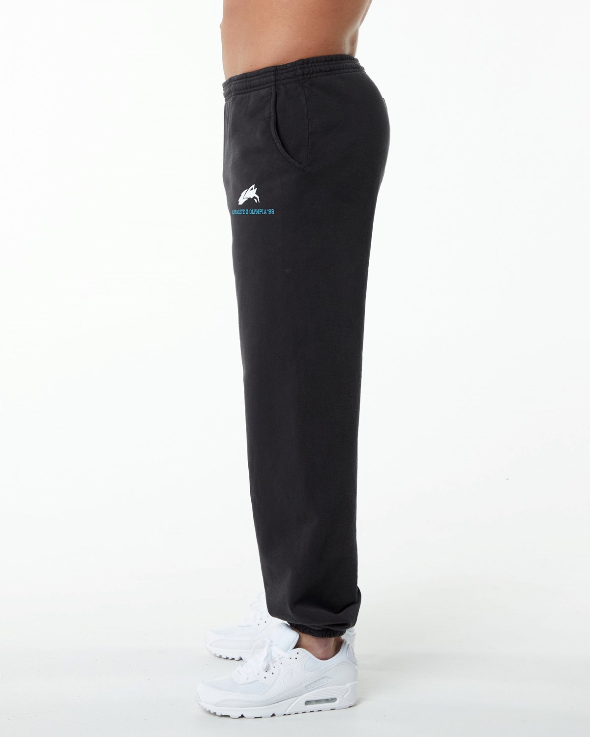 Alphalete Fleece Graphic Jogger Schwarz | SQ1249503