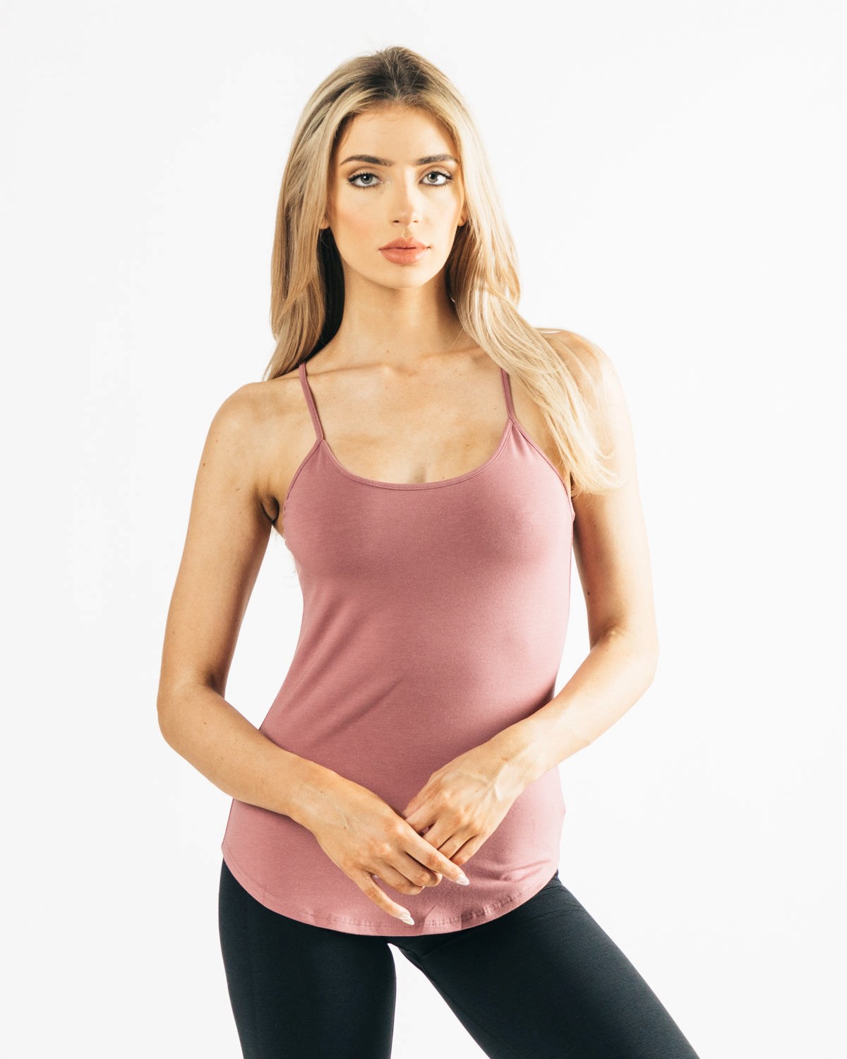 Alphalete Full-Length Premium Tank Cranberry Ice | VY9148270