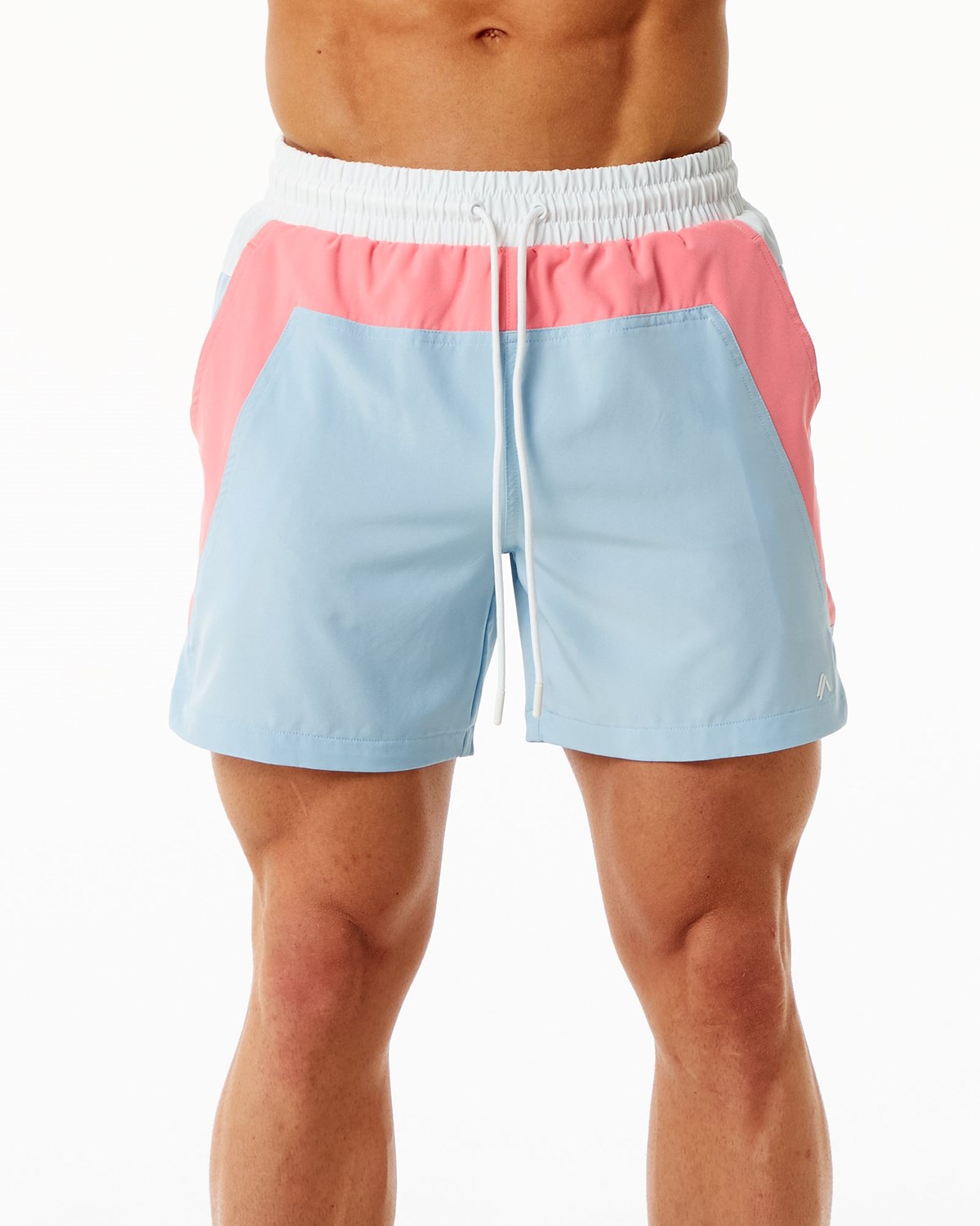 Alphalete Gefütterte Swim Trunk Koralle Hellblau | VI5603482