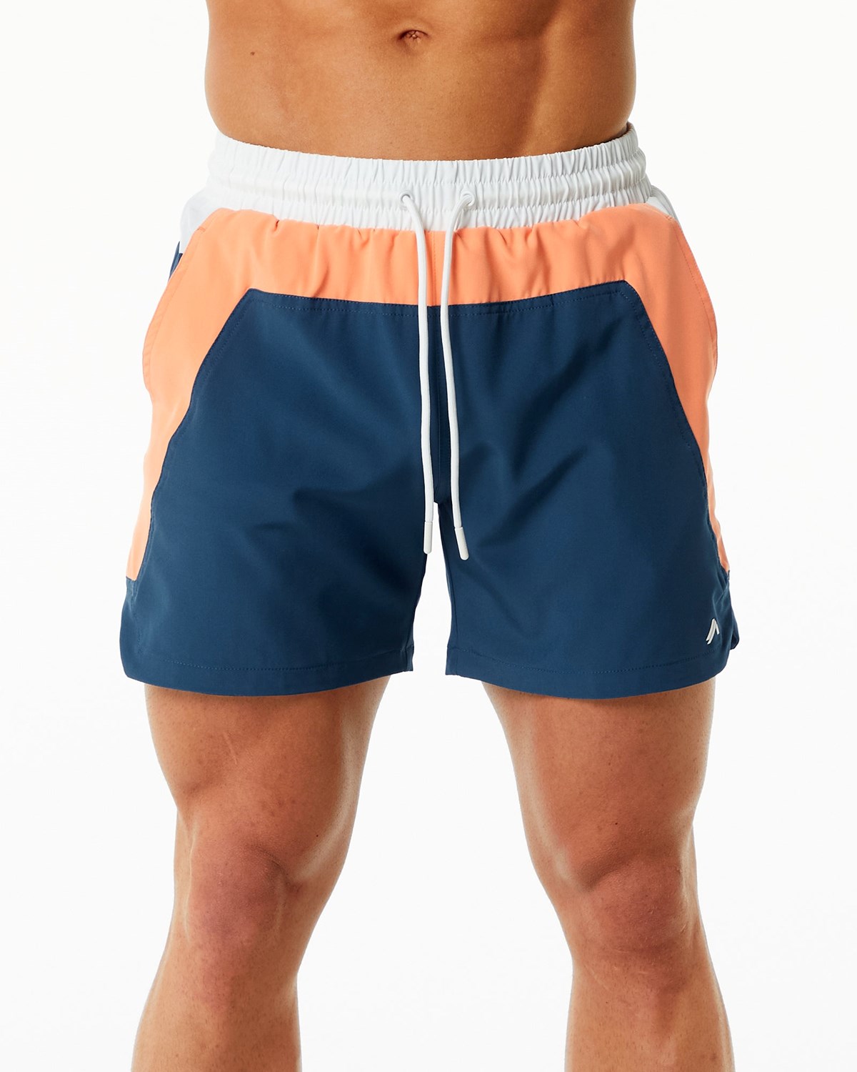 Alphalete Gefütterte Swim Trunk Orange Blau | TD9148576