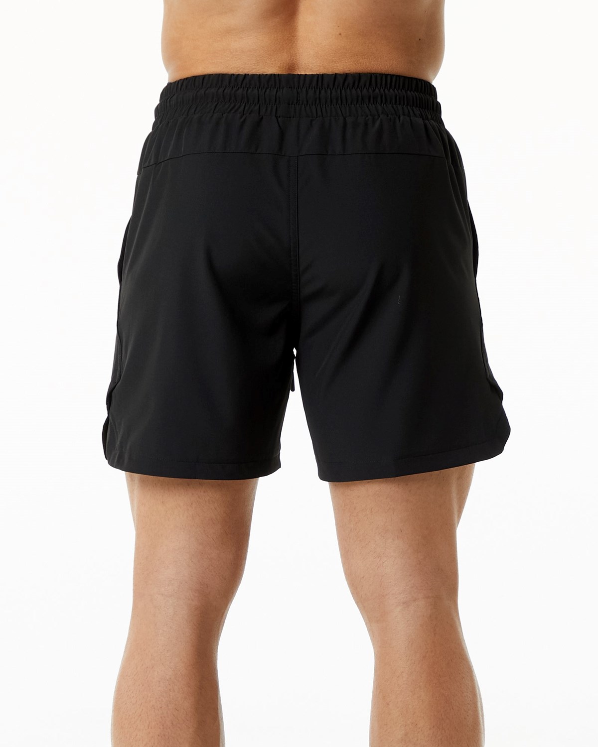 Alphalete Gefütterte Swim Trunk Schwarz | EO1046273