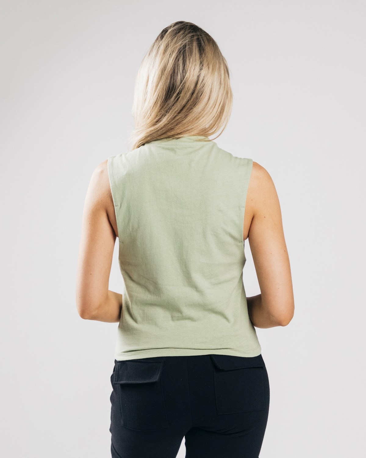 Alphalete Heavy Baumwoll Cutoff Matcha | WD2860719