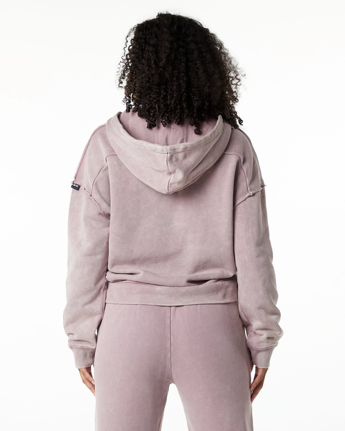 Alphalete Heavyweight Washed Terry Hoodie Rosa | ZY5140723