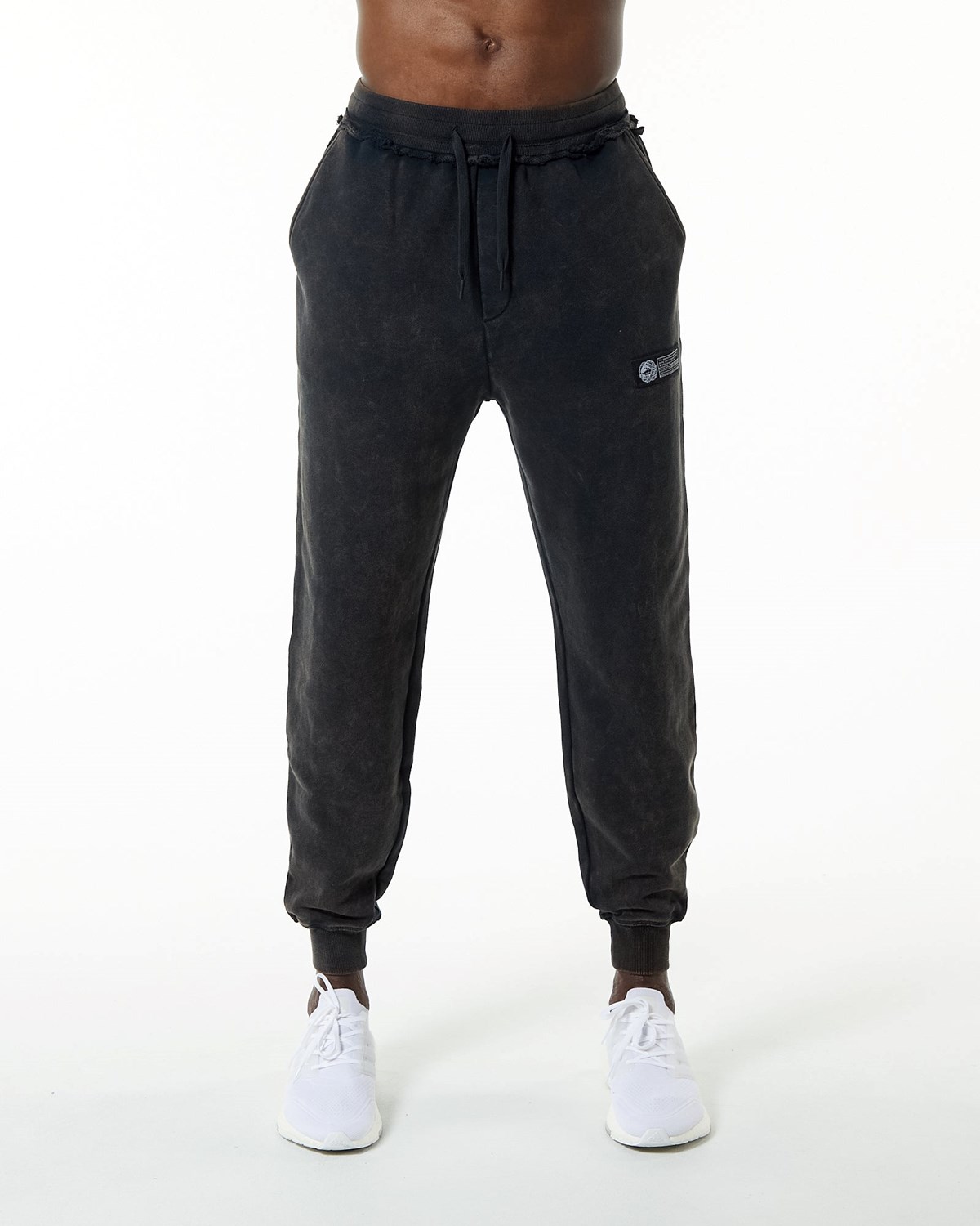 Alphalete Heavyweight Washed Terry Jogger Onyx | KC9042365