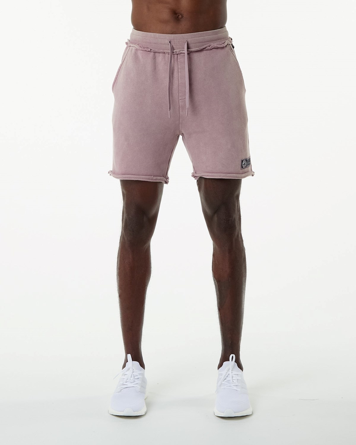 Alphalete Heavyweight Washed Terry Kurzes Rosa | QC1265493