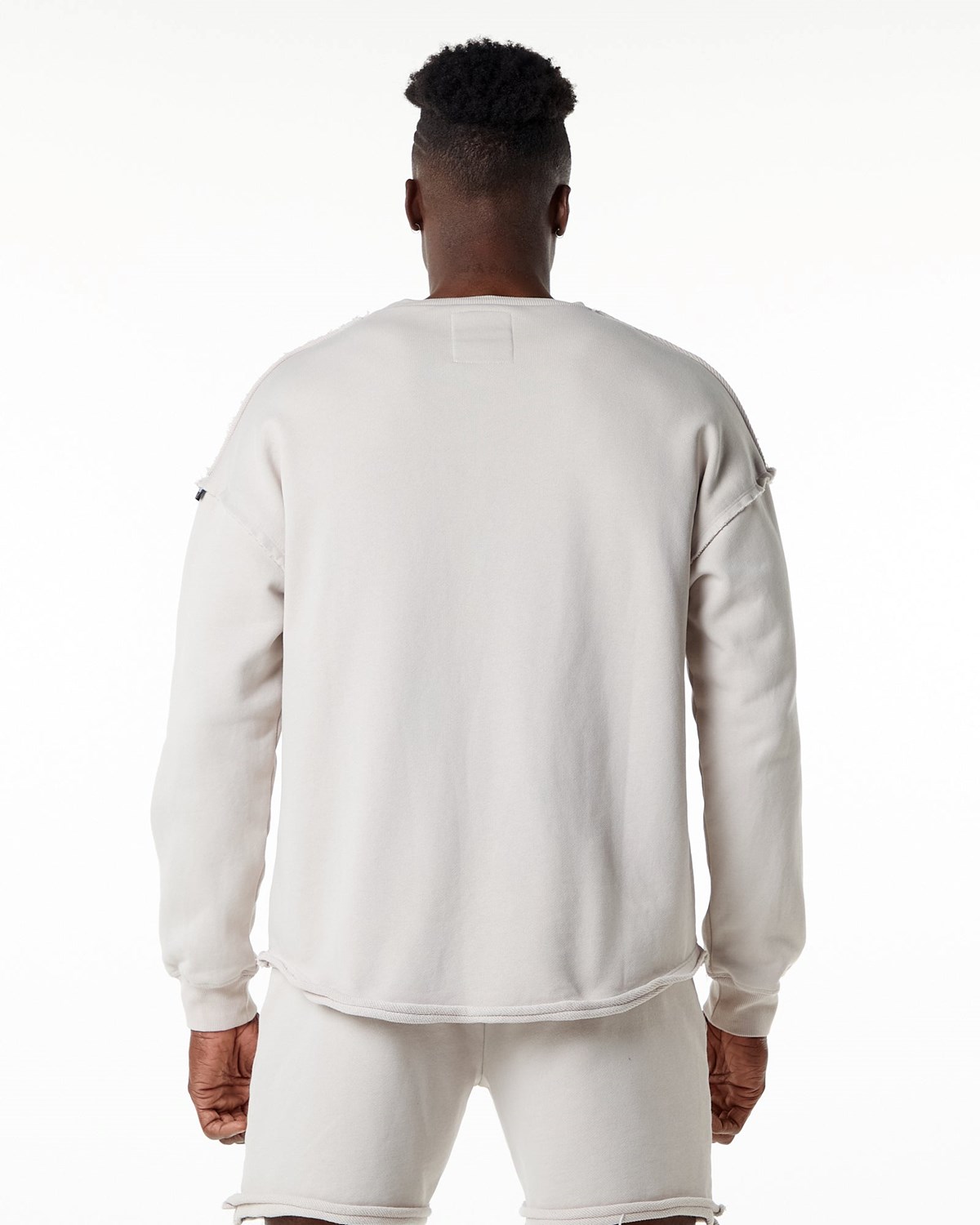 Alphalete Heavyweight Washed Terry Pullover Moonstone | EN3249150