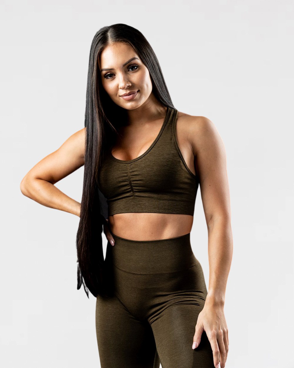 Alphalete High-Impact Seamless Sports Bra Canteen | EK8015293