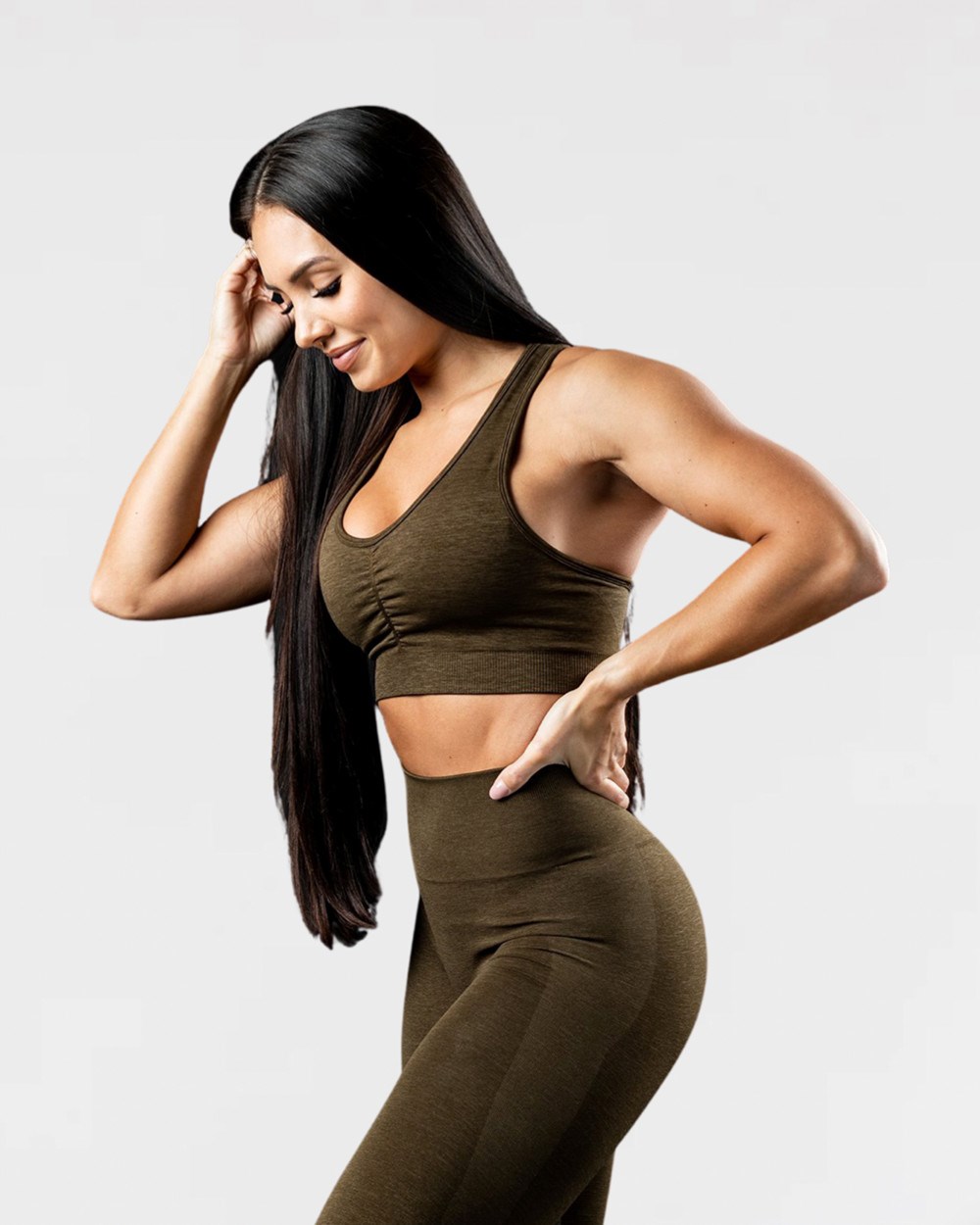 Alphalete High-Impact Seamless Sports Bra Canteen | EK8015293