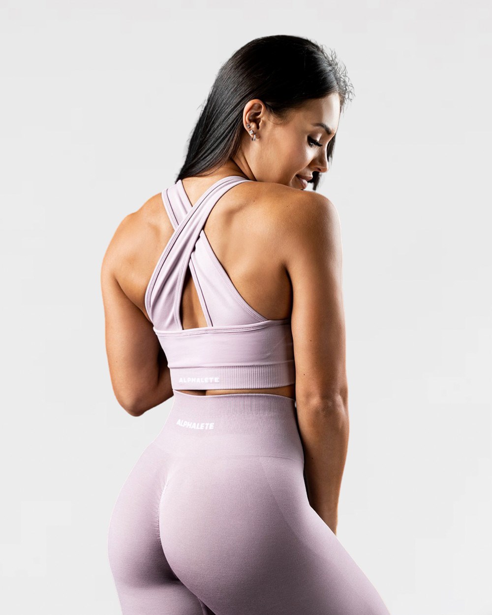 Alphalete High-Impact Seamless Sports Bra Viola | KN5362091