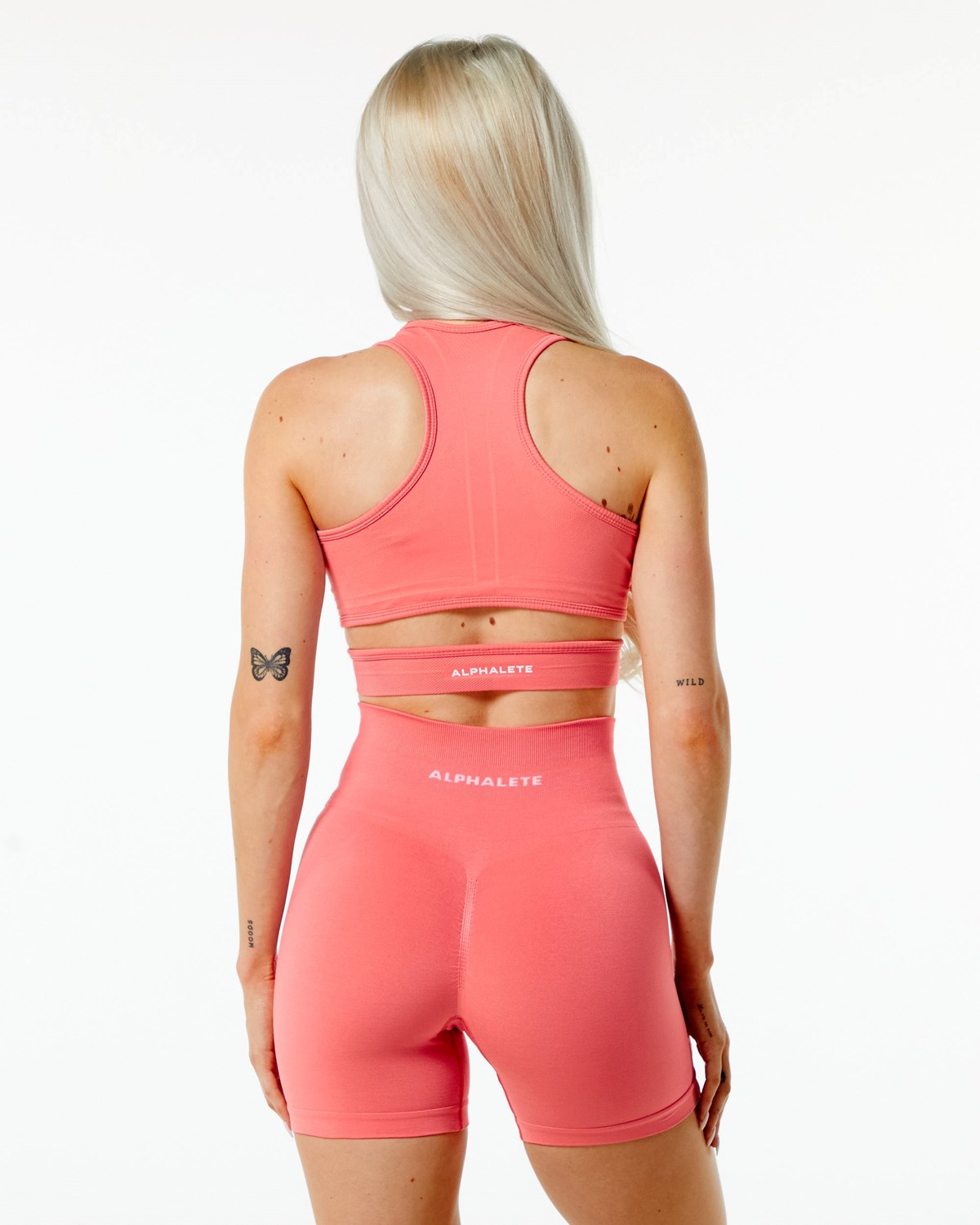 Alphalete High-Impact Seamless Sports Bra Rosa | RC3412076