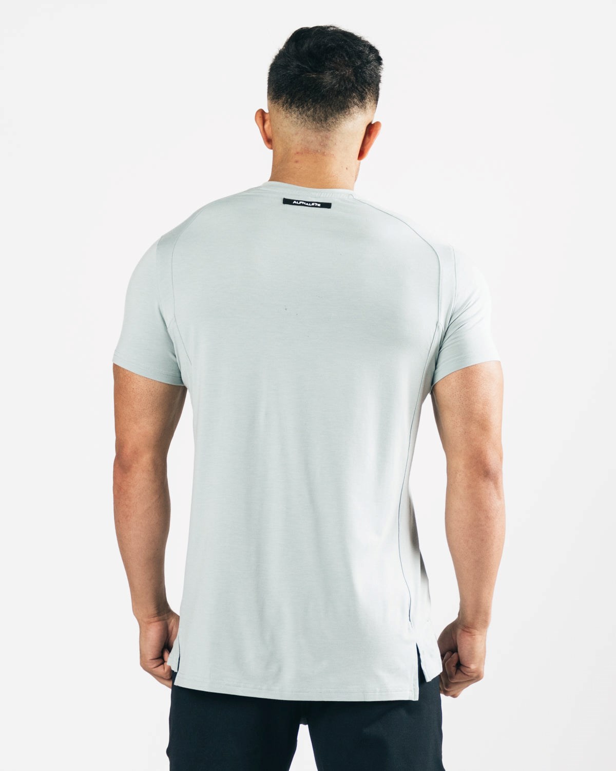 Alphalete High-Neck Premium Kurzes Sleeve North Shore | TS9483071