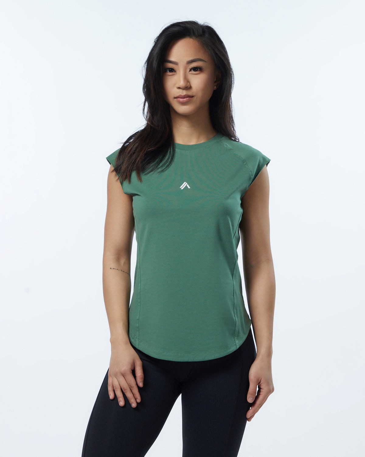 Alphalete High Performance Kurzes Sleeve Tee Grün | CY0453781