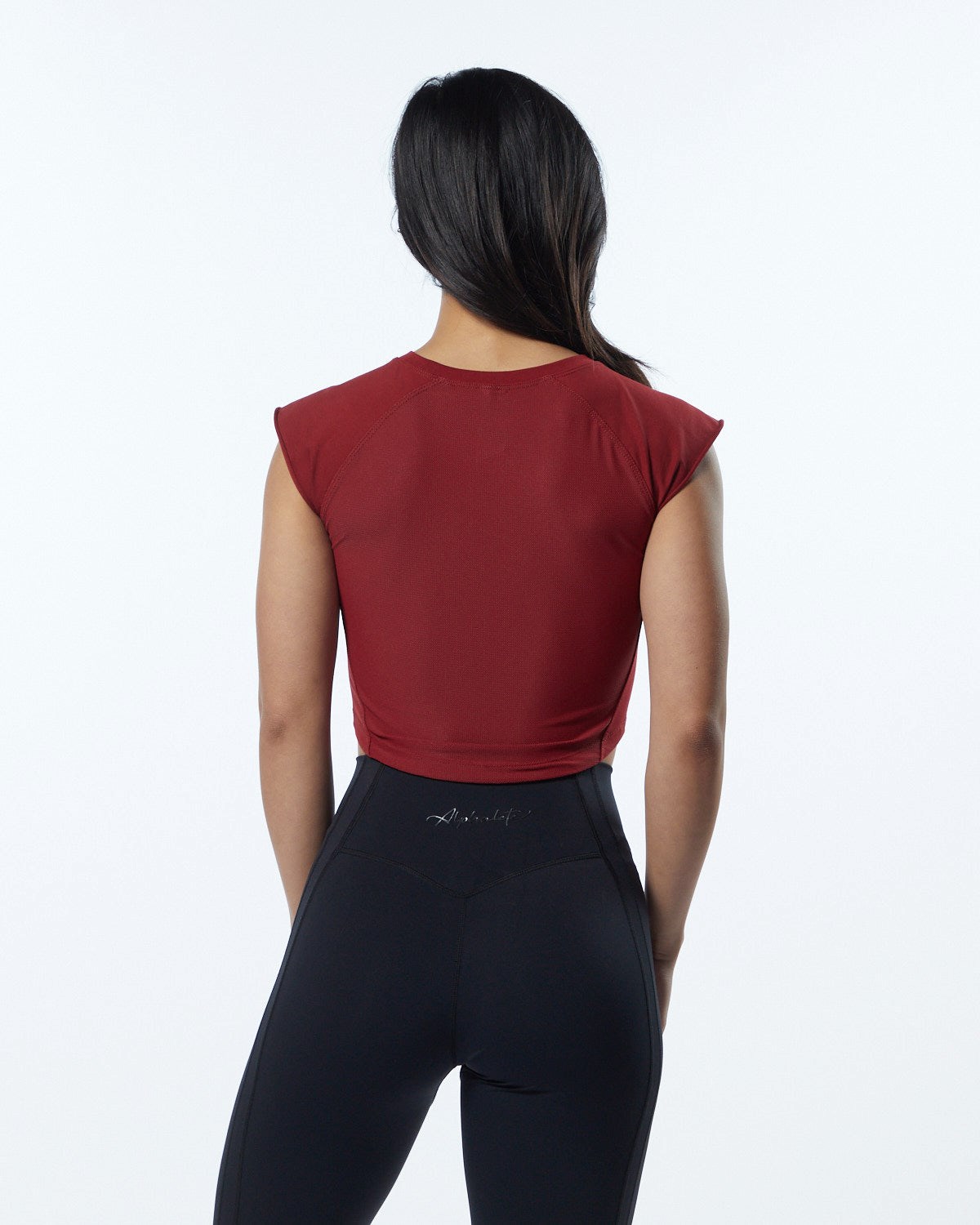 Alphalete High Performance Kurzes Sleeve Crop Tee Rot | DY6312790