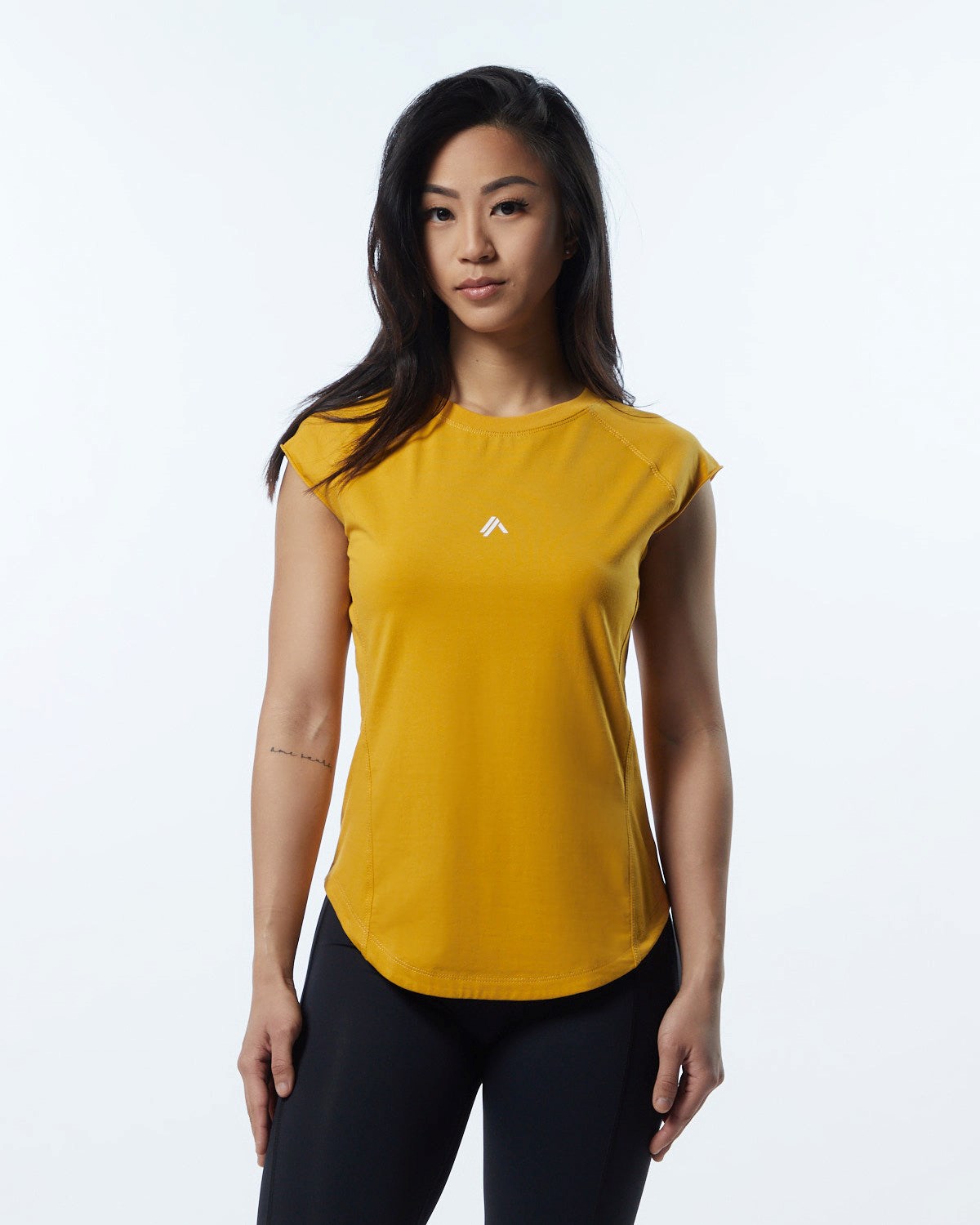 Alphalete High Performance Kurzes Sleeve Tee Gelb | WD8369015