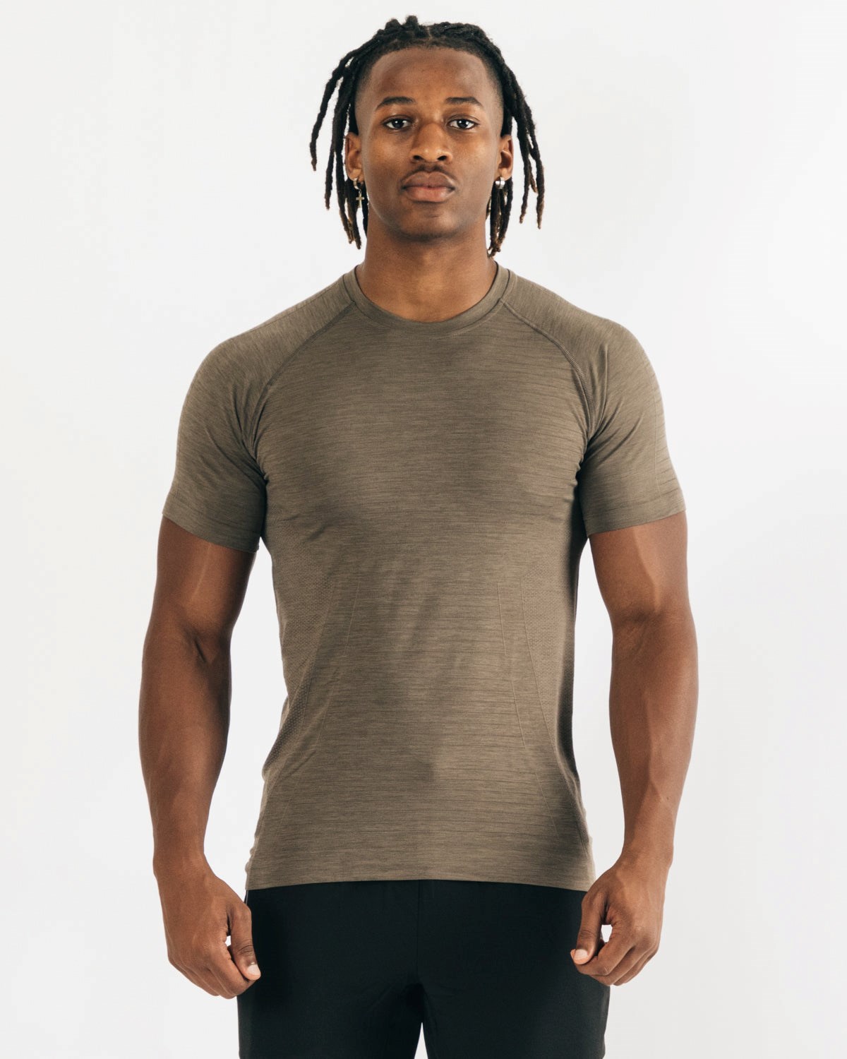 Alphalete High Performance Seamless Kurzes Sleeve Tee Mocha | HZ3907641