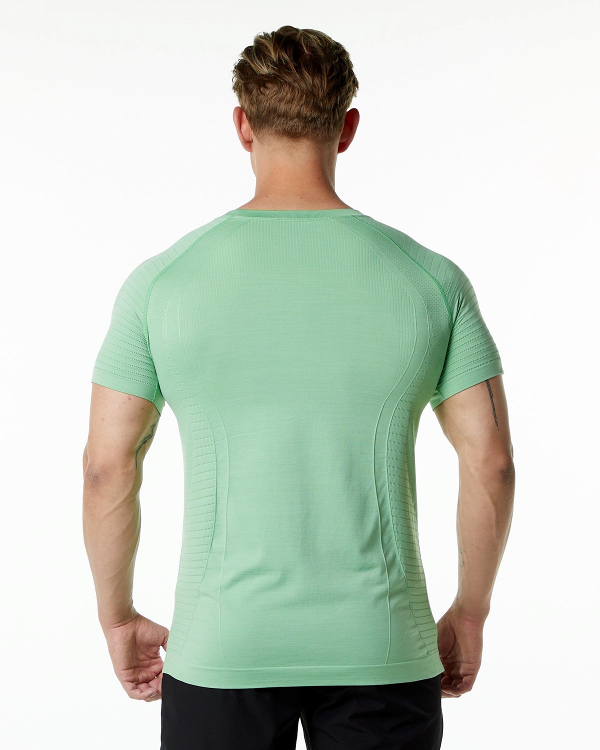 Alphalete High Performance Seamless Kurzes Sleeve Tee Pistachio | JL5289641