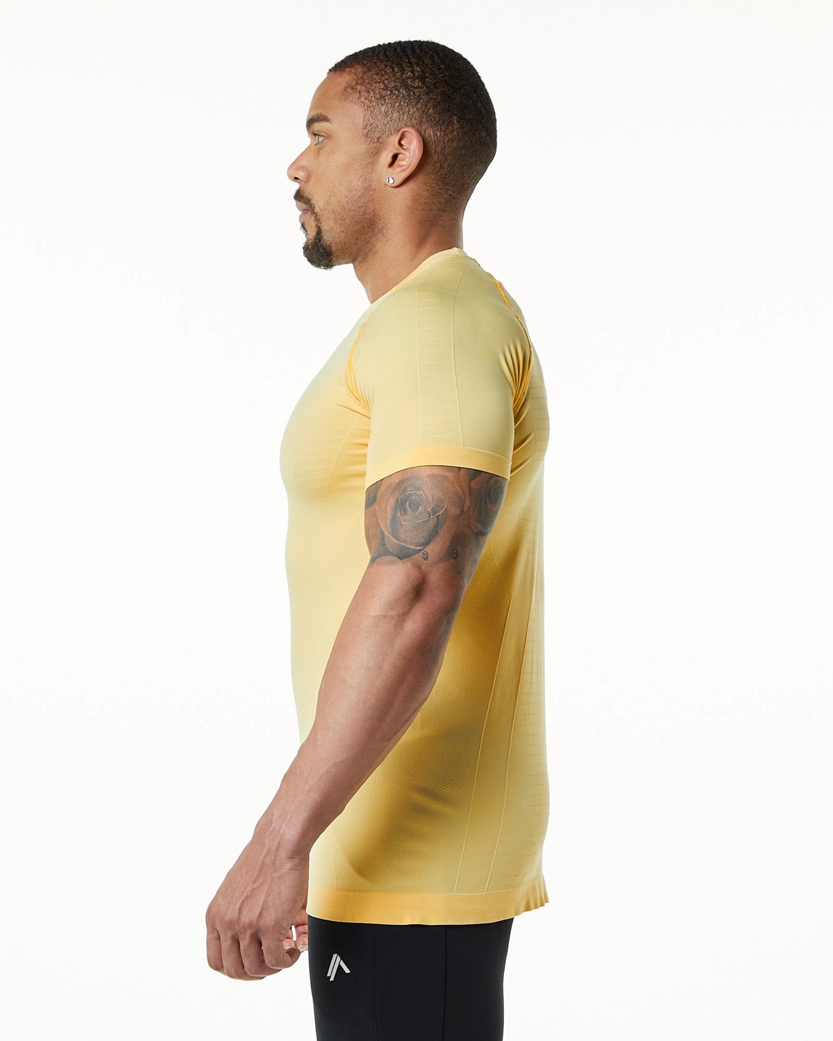 Alphalete High Performance Seamless Kurzes Sleeve Tee Faded Honey | LM0652713